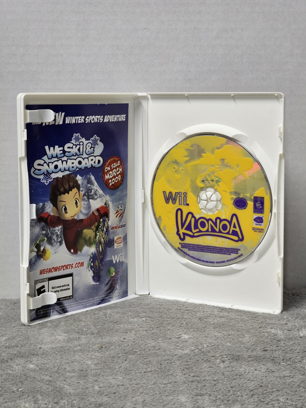 Klonoa (Nintendo Wii, 2009, Bandai Namco) – Game Disc & Case – Tested & Working!