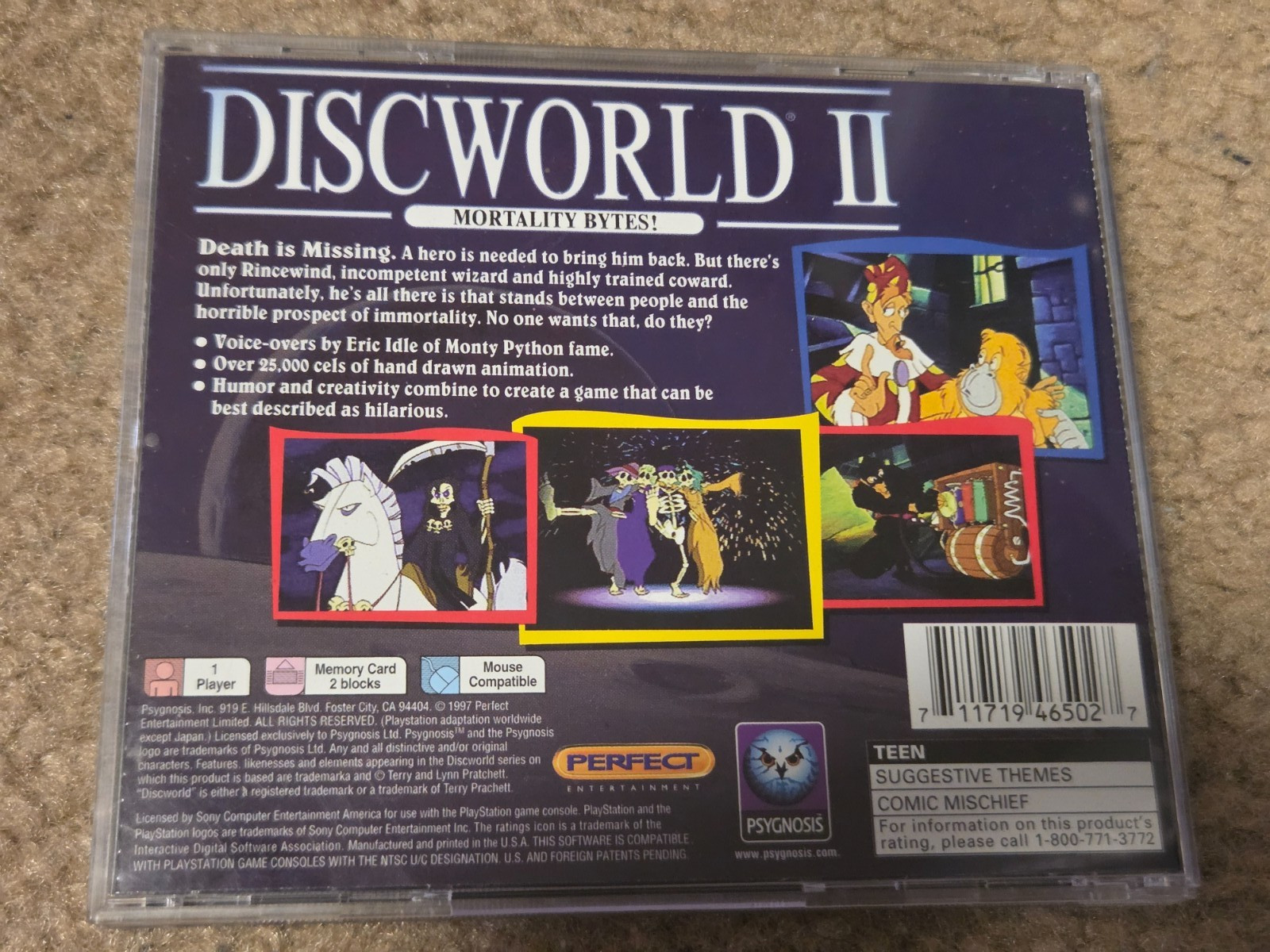 Discworld II: Mortality Bytes complete with registration cib playstation 1 ps1