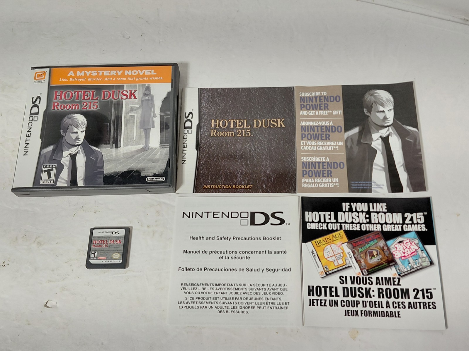 Hotel Dusk Room 215 Nintendo DS 2007 Complete CIB MINT – Tested