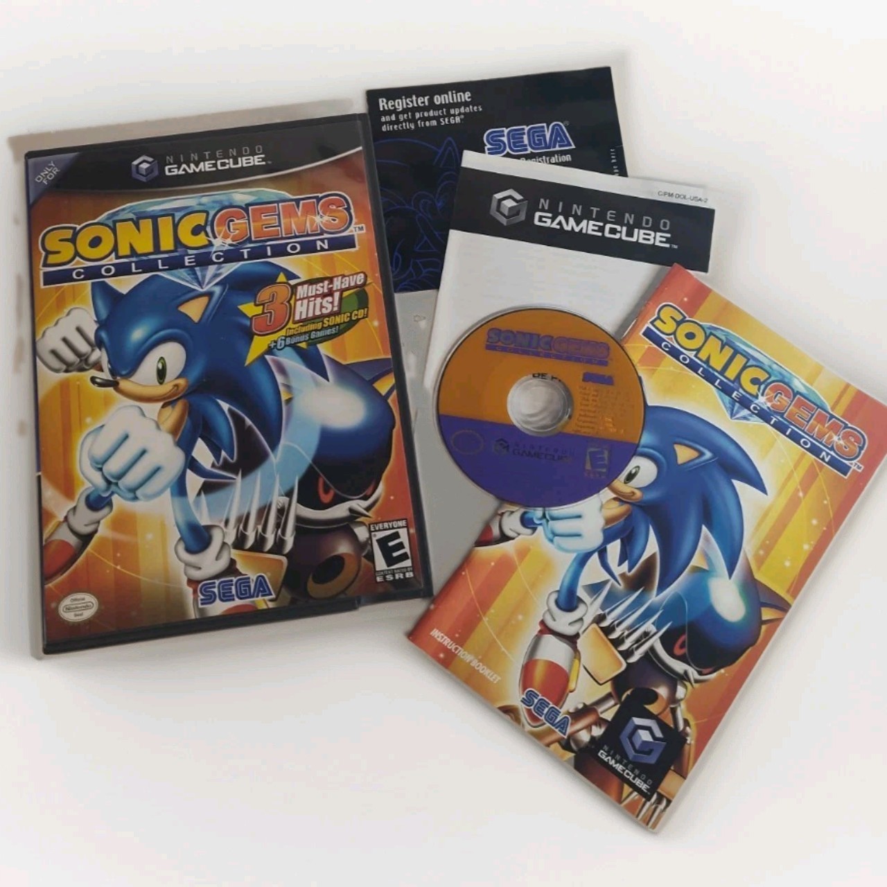 Sonic Gems Collection Nintendo GameCube Complete 100% CIB With Reg Card +