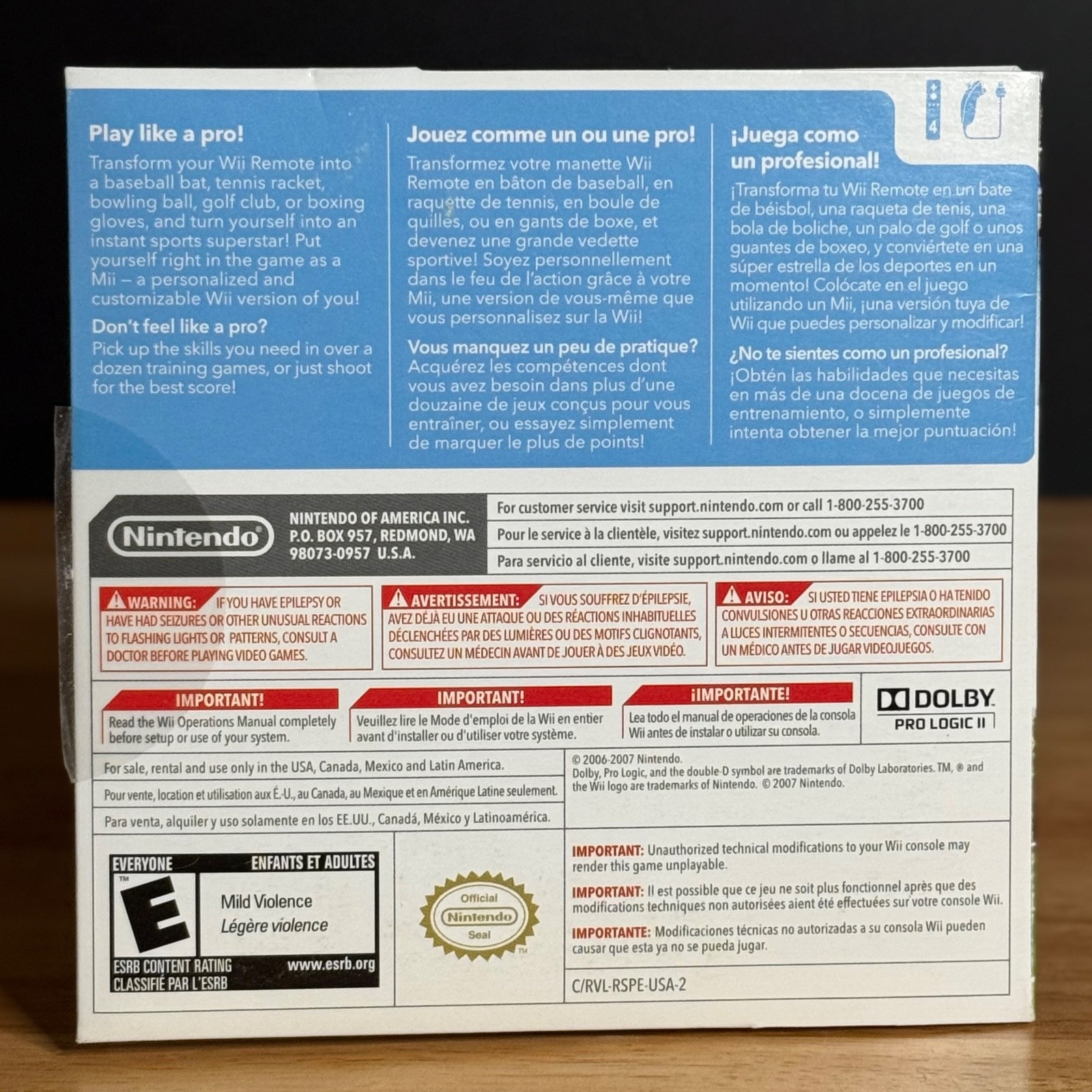 ⚡Wii Sports COMPLETE w/ Manual (Nintendo Wii) – FAST SHIP ⚠️TESTED