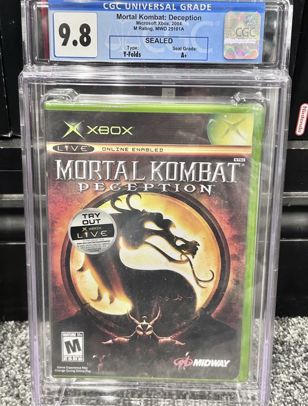 Mortal Kombat: Deception (xbox) Brand New cgc 9.8 A+ top pop 🔥