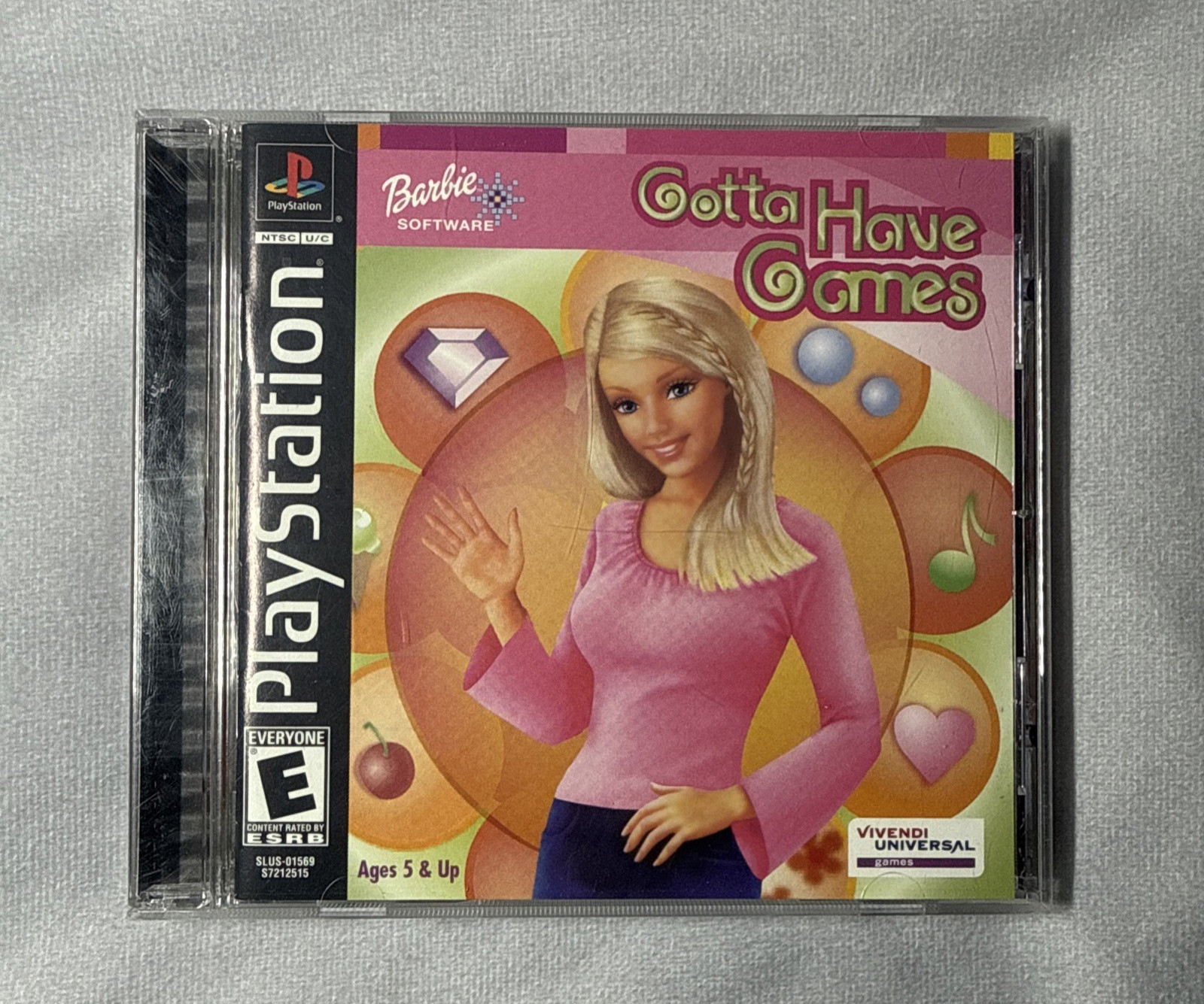 Barbie Gotta Have Games PS1 PlayStation 1 2003 Vivendi Video Game
