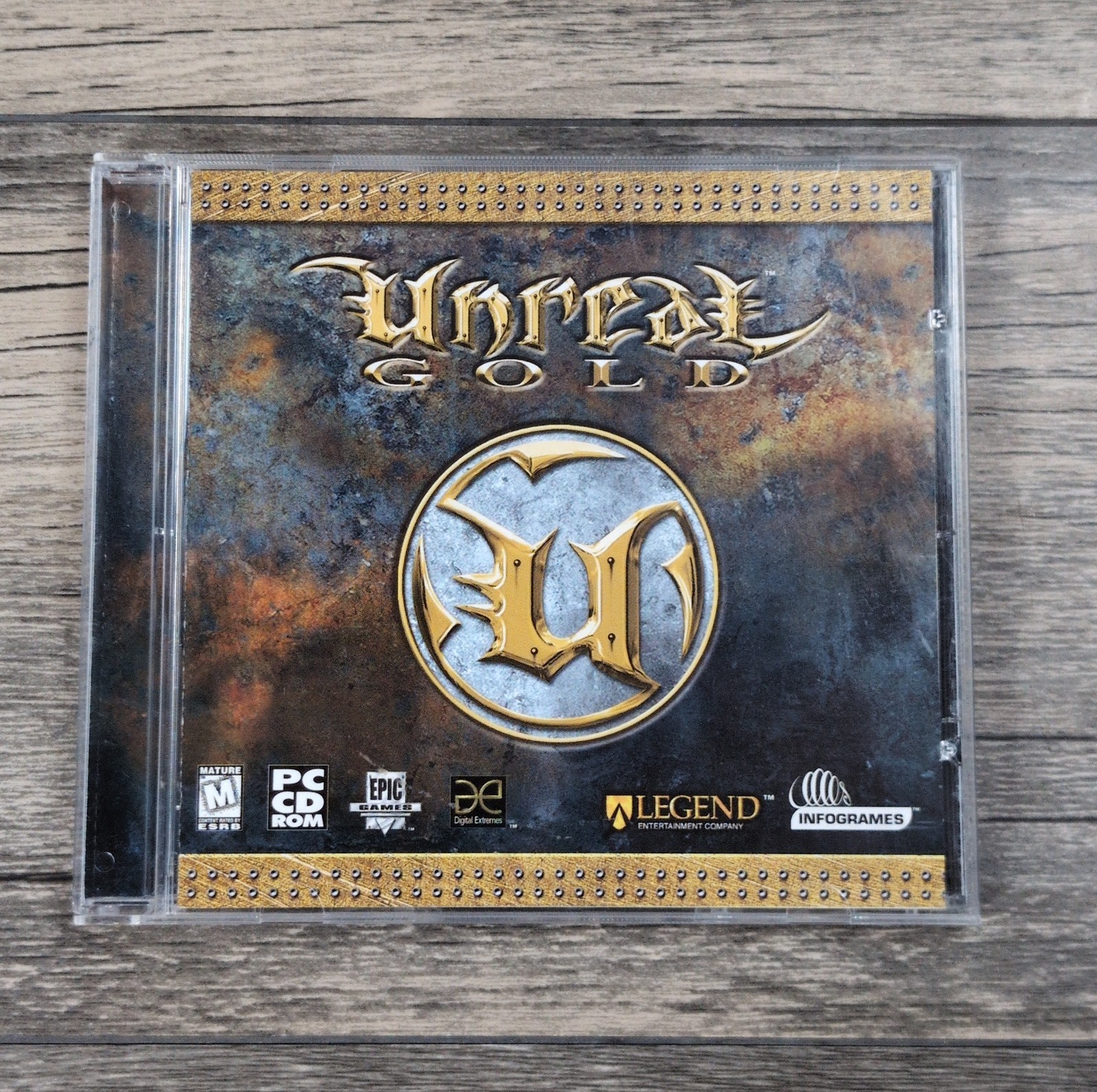 Unreal Gold PC CD-ROM Windows 95/98 FPS Game Epic MegaGames Complete Original PC
