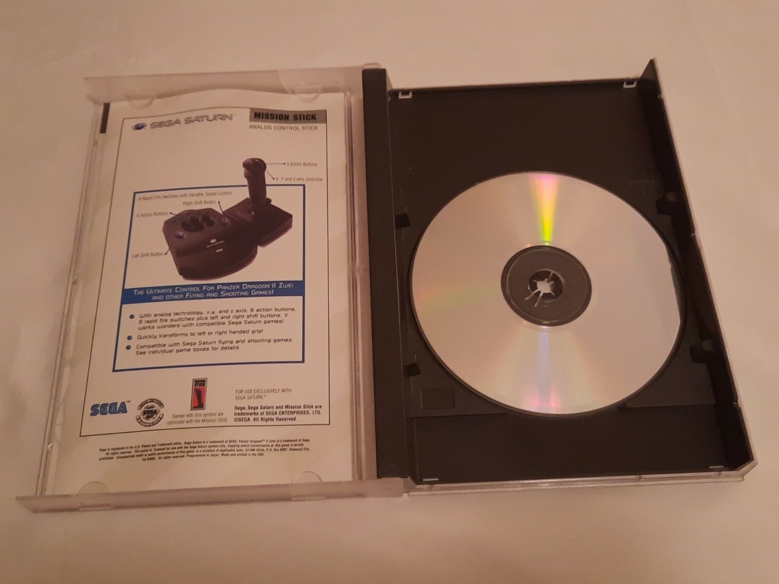 Panzer Dragoon II Zwei(Sega Saturn, 1996)Gd condition*READ DESCRIPTION*U.S Buyer