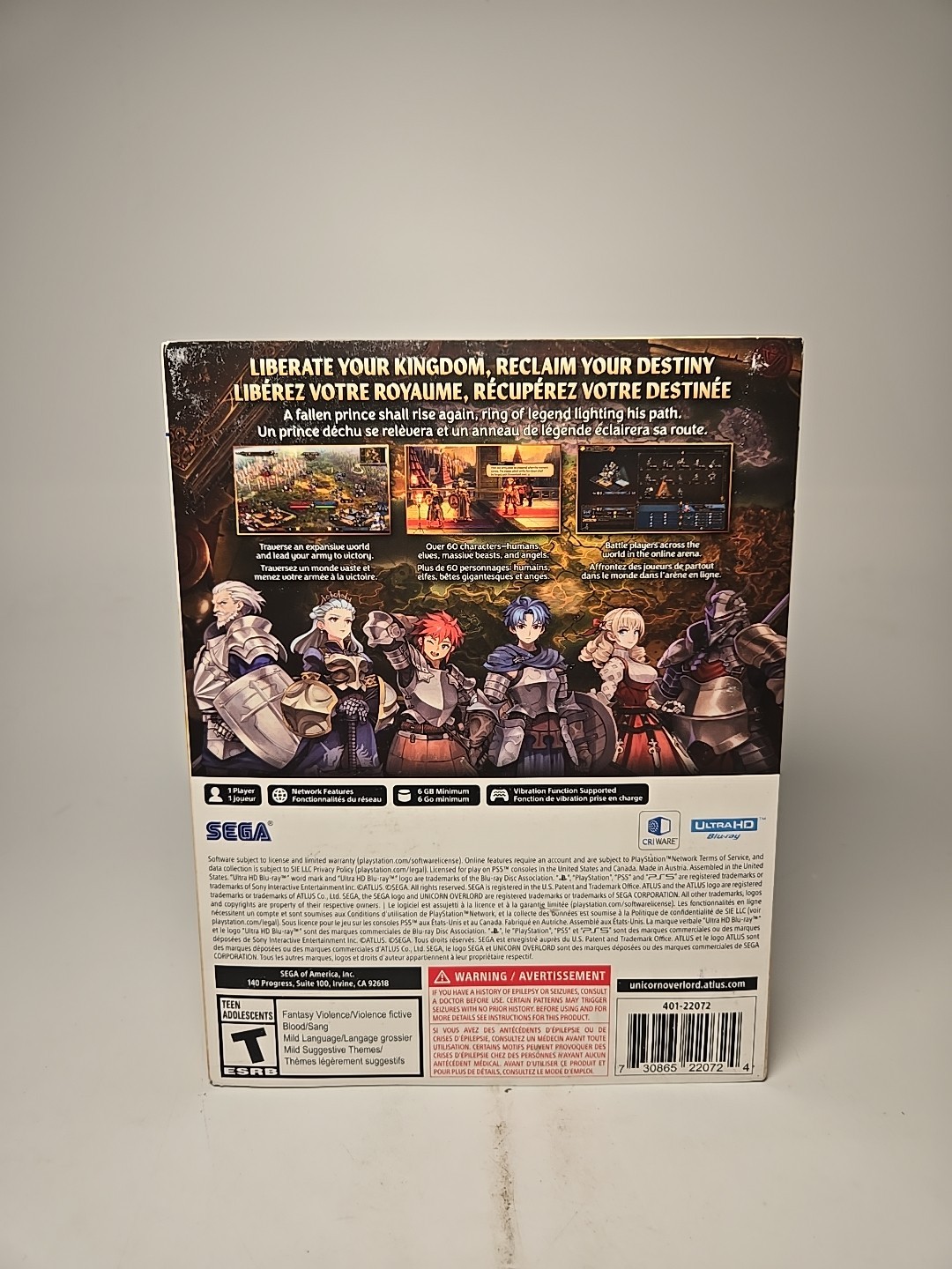Unicorn Overlord Collector’s Edition (Monarch Edition) – PS5 (Open Box)