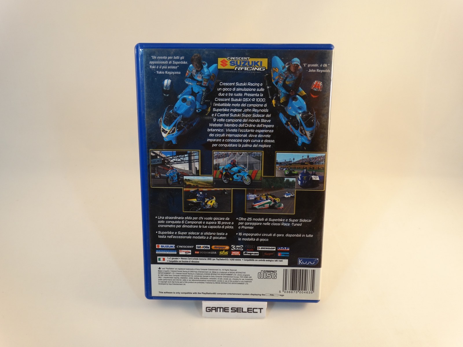 CRESCENT SUZUKI RACING SONY PS2 PLAYSTATION 2 PAL EU EUR ITA ITALIAN ORIGINAL