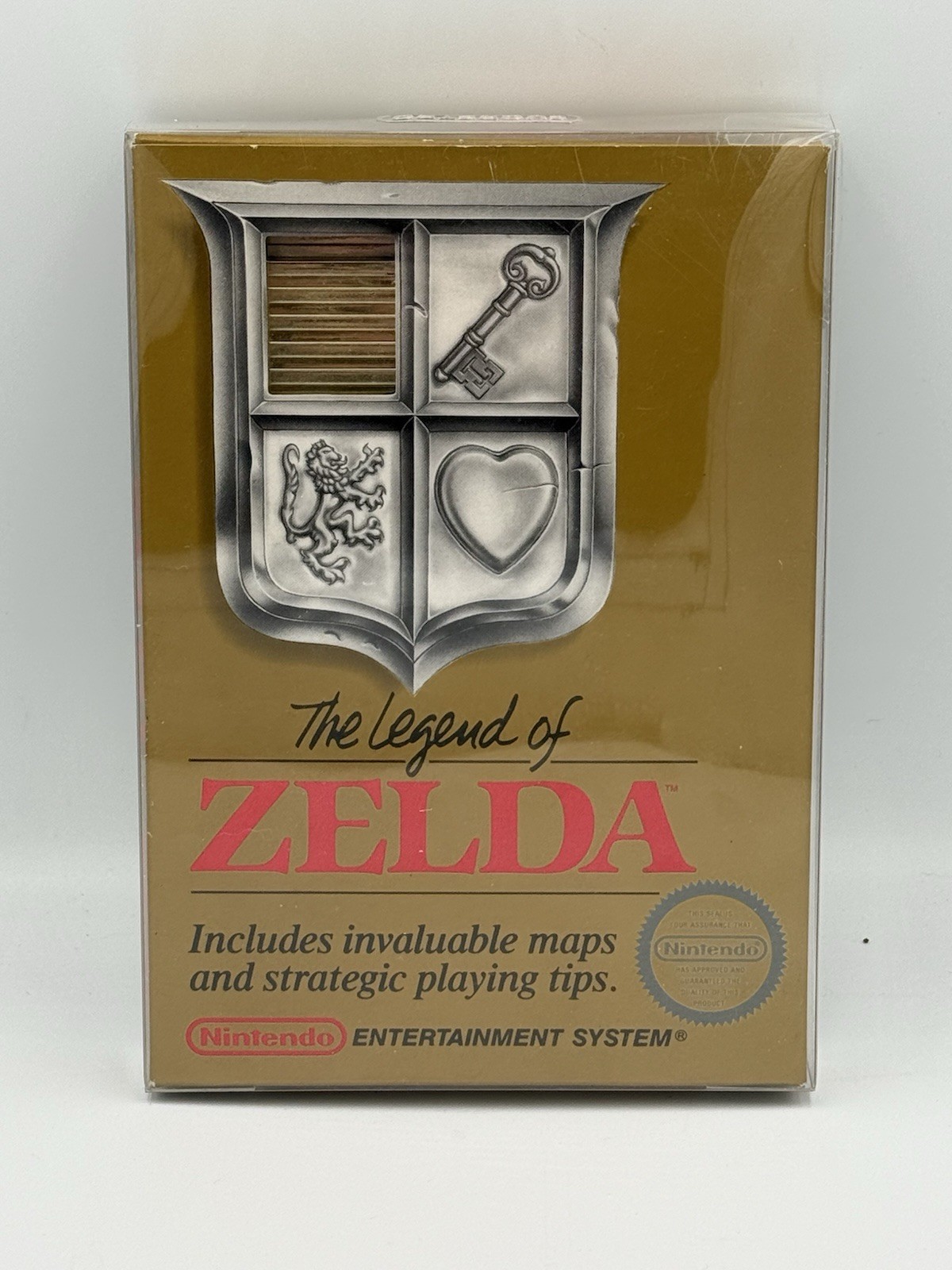 The Legend of Zelda NES CIB Gold Cartridge Complete Map Manual Box