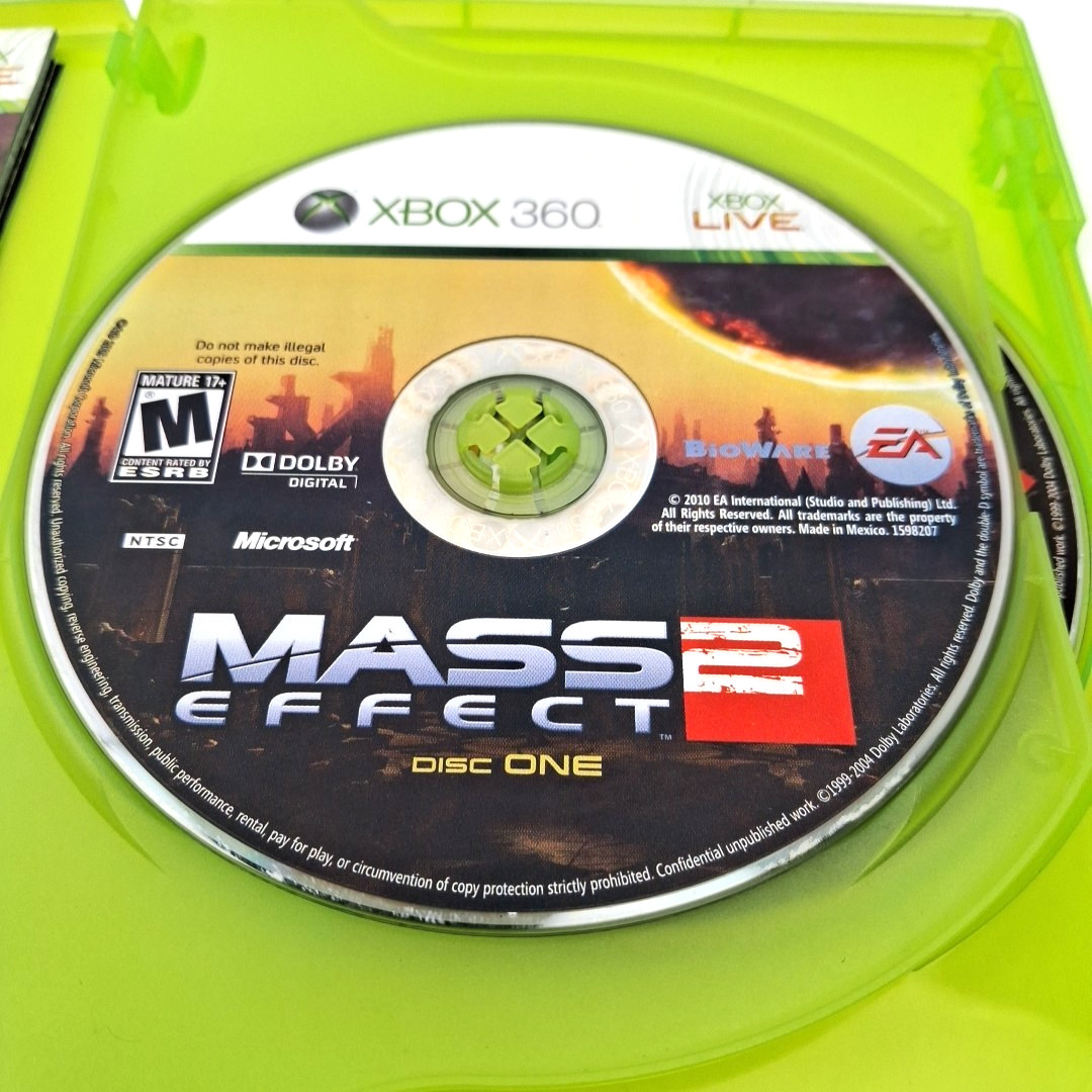 Mass Effect 2 Microsoft Xbox 360 White Label CIB Complete W/ Manual Tested