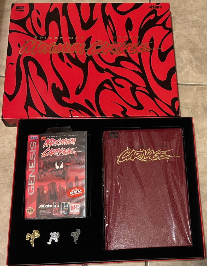 Maximum Carnage QVC Collector’s Edition Sega Genesis Game is NEW Factory Sealed