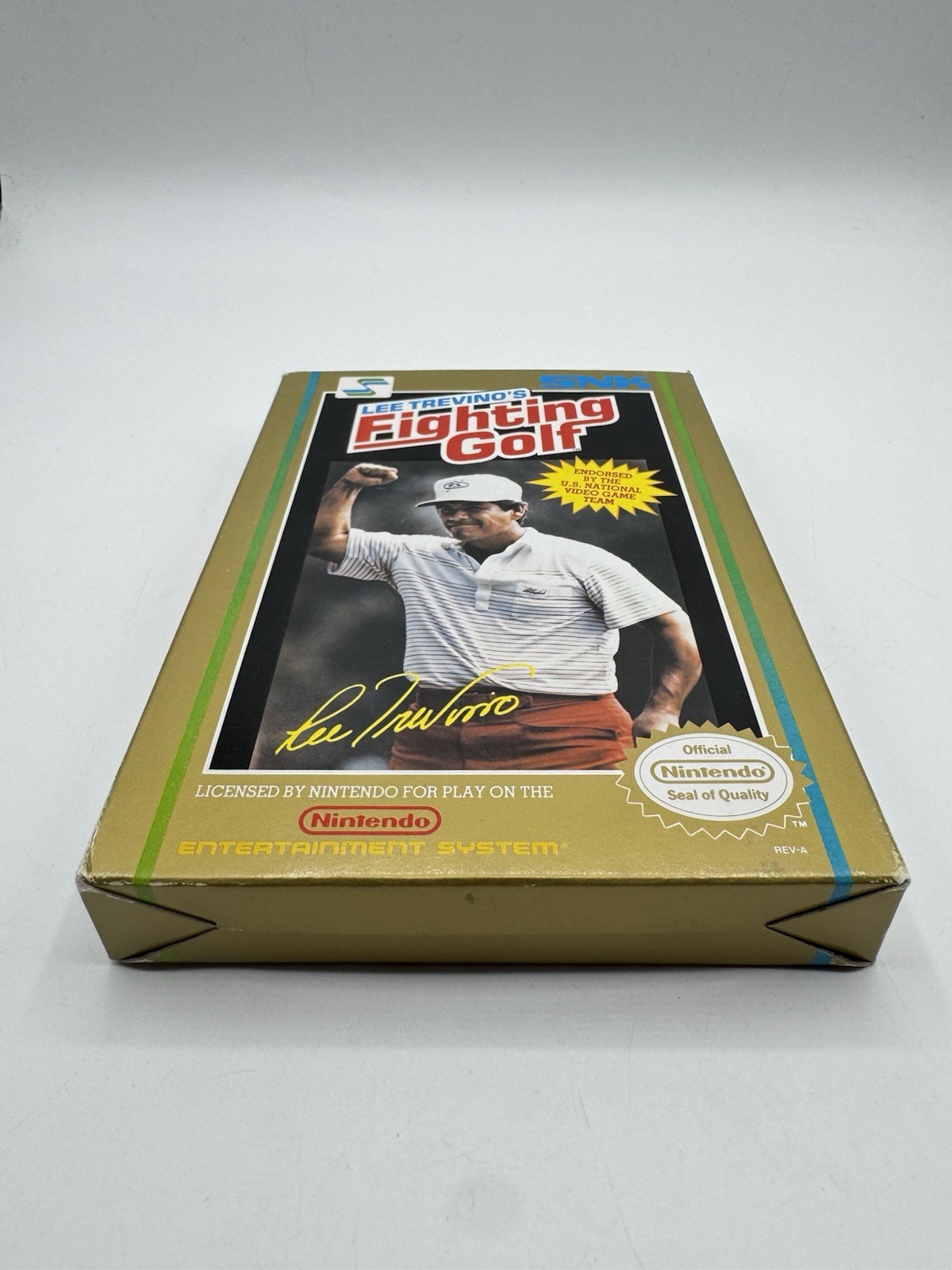 Lee Trevinos Fighting Golf NES Nintendo Game With Original Box No Manul