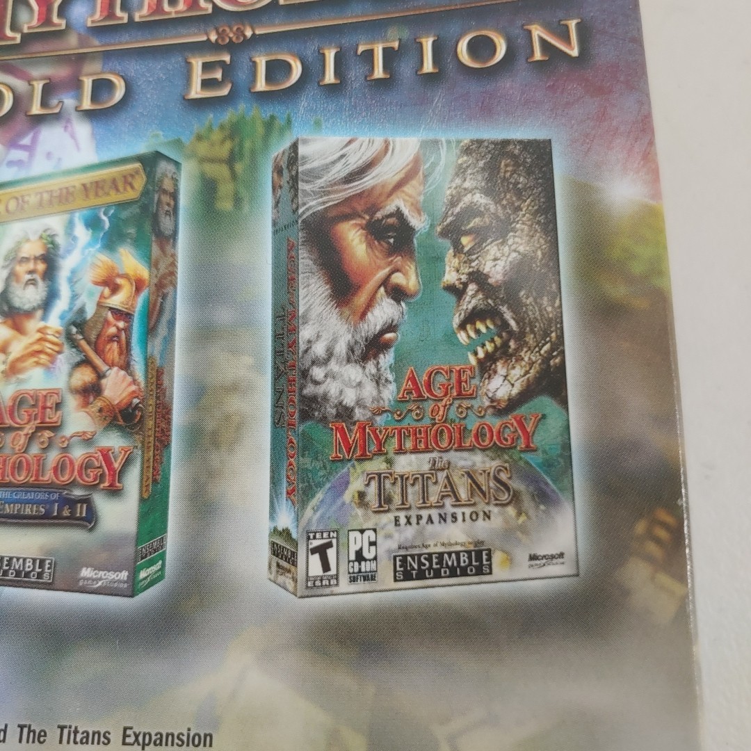 Lot Of 5 PC Games Age of Mythology, Titans Expansion Age Of Empires 3, Ghost Rec