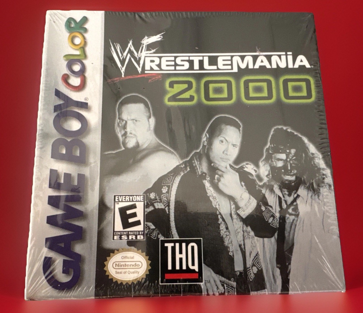 SEALED WWF Wrestlemania 2000 Game Boy Color GBC Nintendo 1999 The Rock Mankind