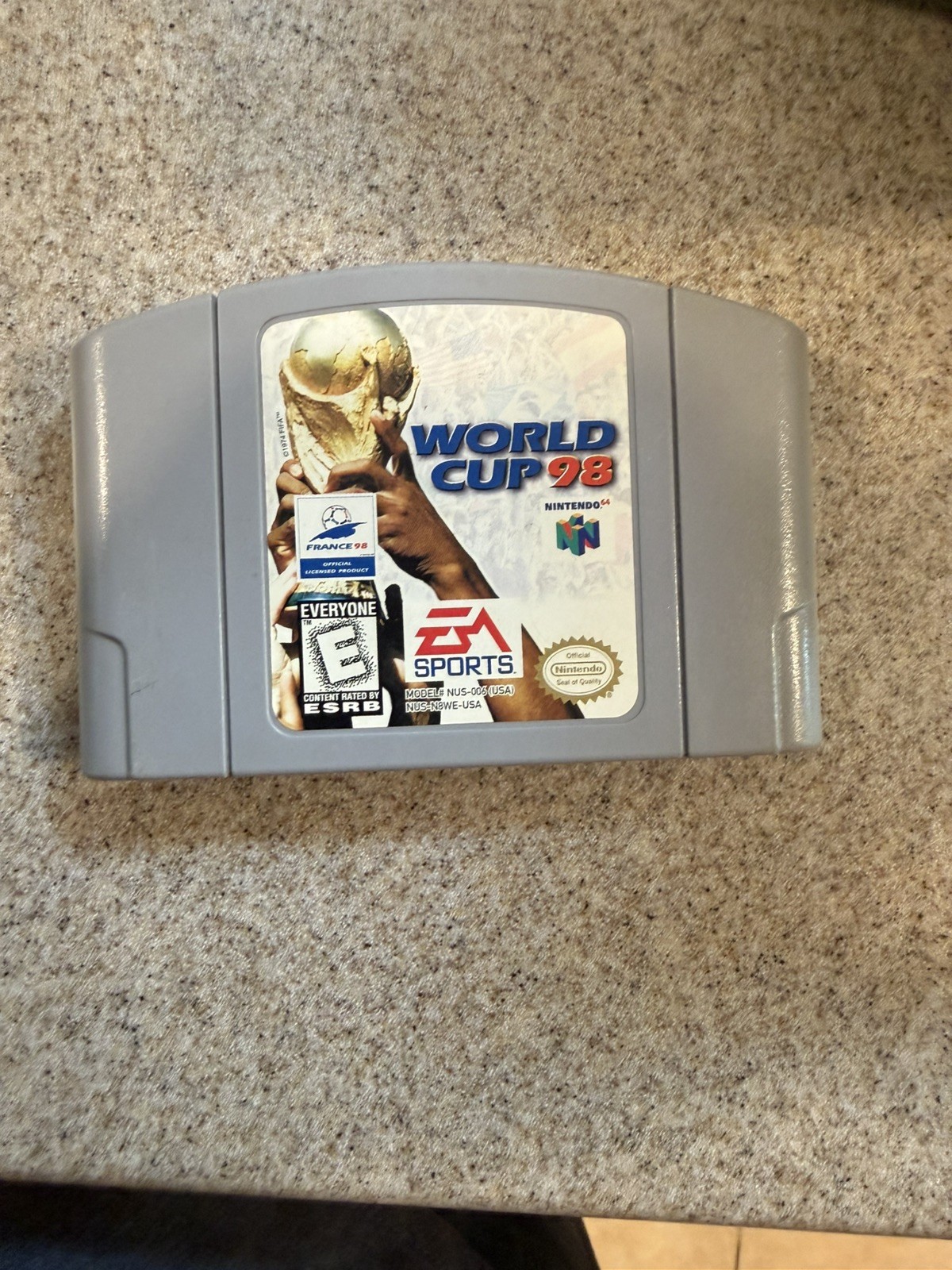 AUTHENTIC! World Cup 98 – GAME ONLY – NINTENDO 64 vintage