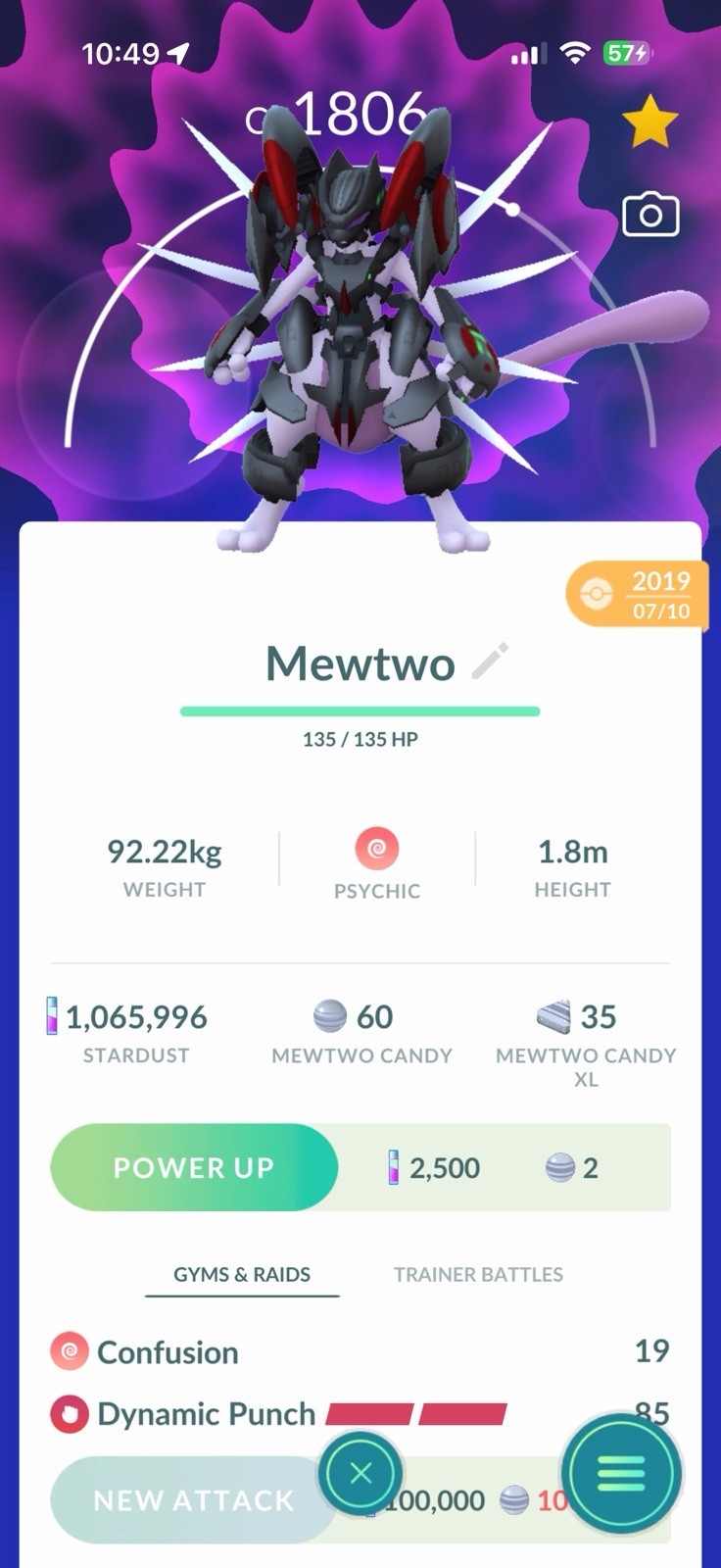 Armored Mewtwo ✨ Pokémon ✨ 1 Mill. Or reg G0 ✨LUCKY Guaranteed TRADE✨