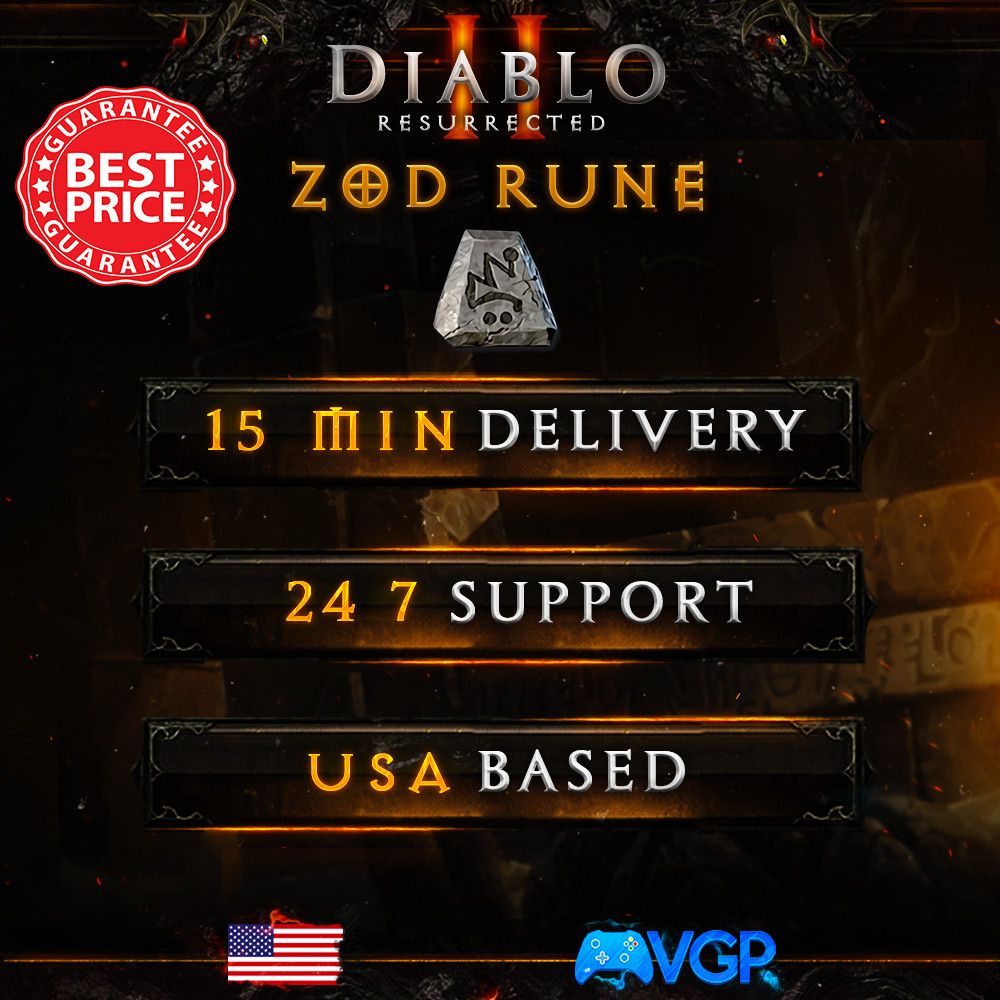 ZOD Rune – Diablo 2 Resurrected Runes 🔥 D2R Runes 🔥 Fast & Safe 🔥 PC ONLY 🔥