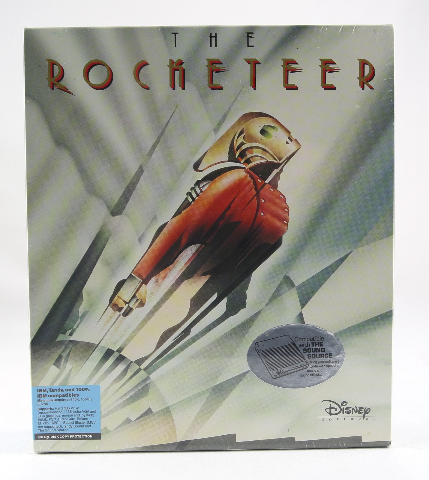 SEALED 1991 The Rocketeer Disney Software MS-DOS Dual Pack Big Box PC