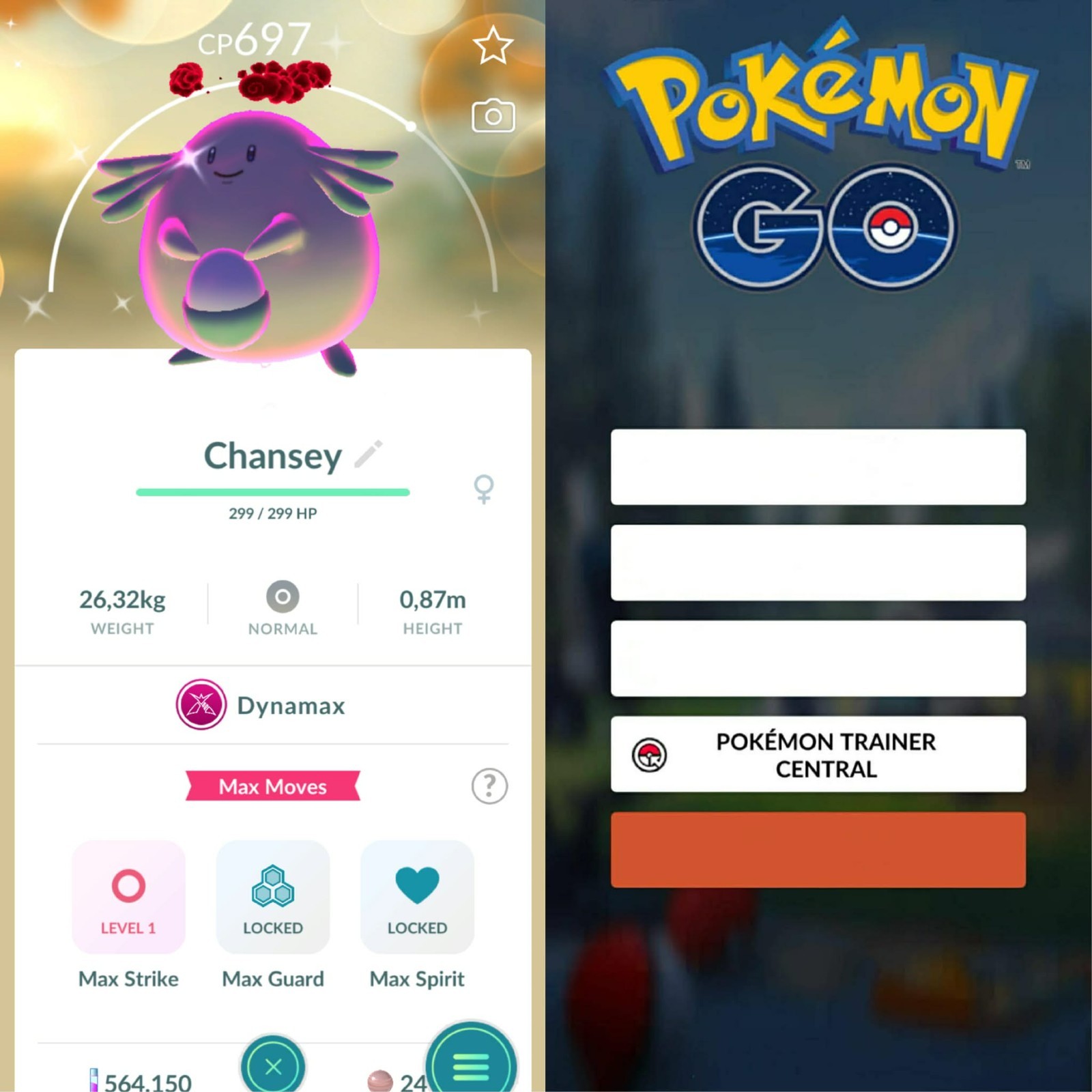 Pokémon Go | Shiny Dynamax Chansey ✨ Mini PTC 80k Stardusts