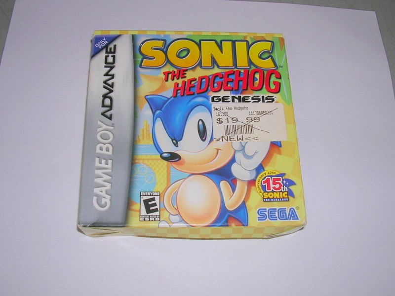 Sonic the Hedgehog Genesis (GBA GameBoy Advance) Original Box, No Game or Manual