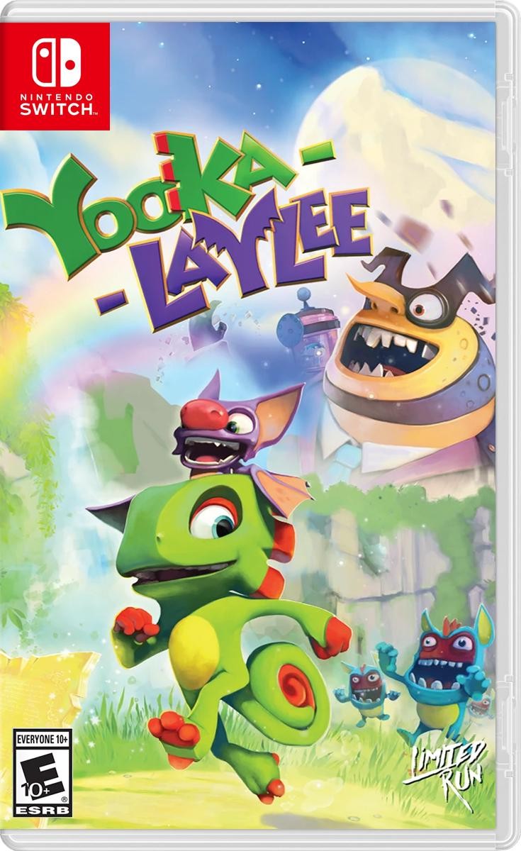 🦎🦇 Yooka Laylee Limited Run Sealed, Bonus Art Card Insert (Switch)