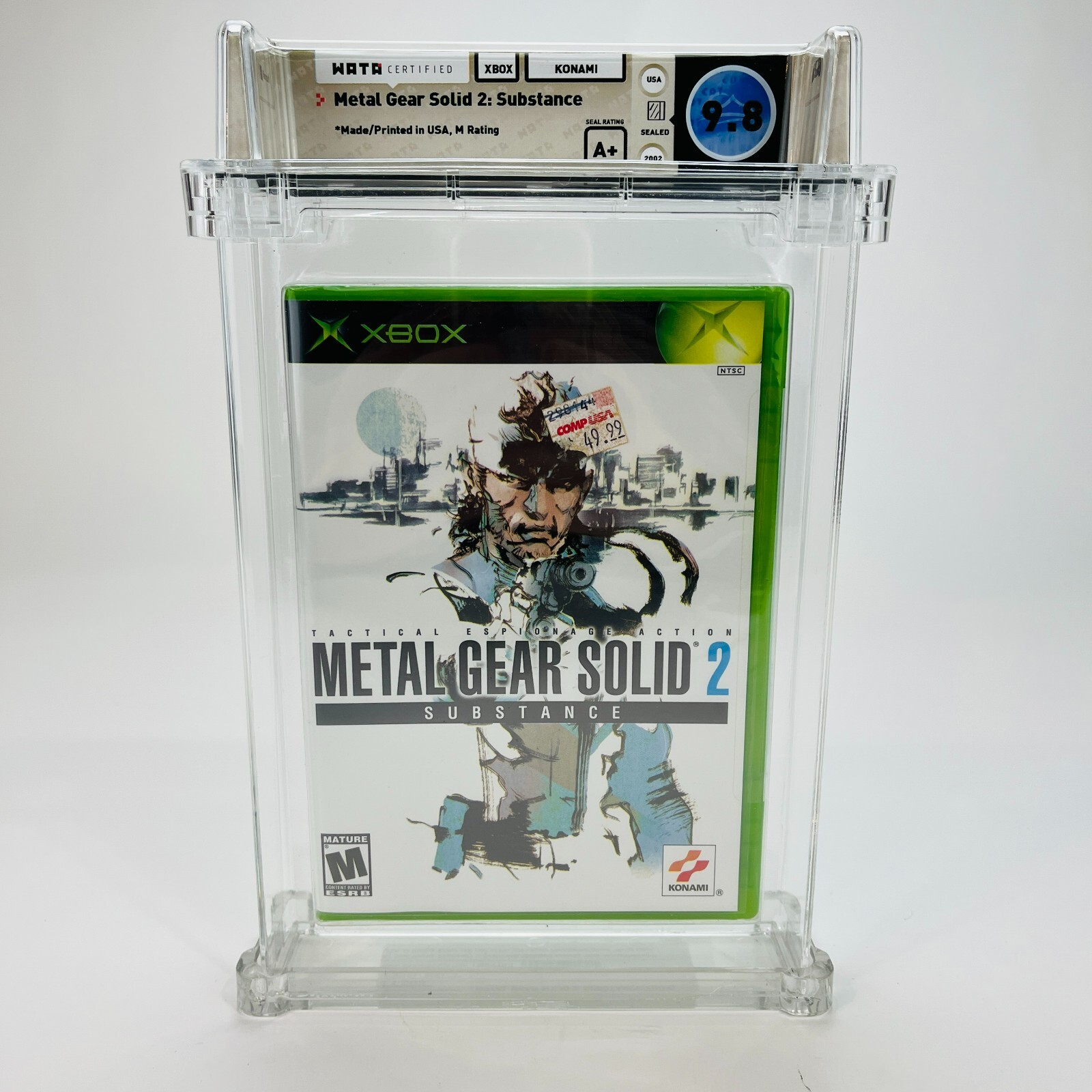 Metal Gear Solid 2: Substance Microsoft XBOX, 2002 Factory Sealed WATA 9.8 A+