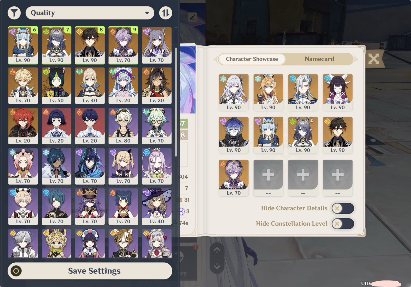 Asia Server AR 57 Account (Skirk, Columbina, etc) MESSAGE BEFORE BUYING PLS!!