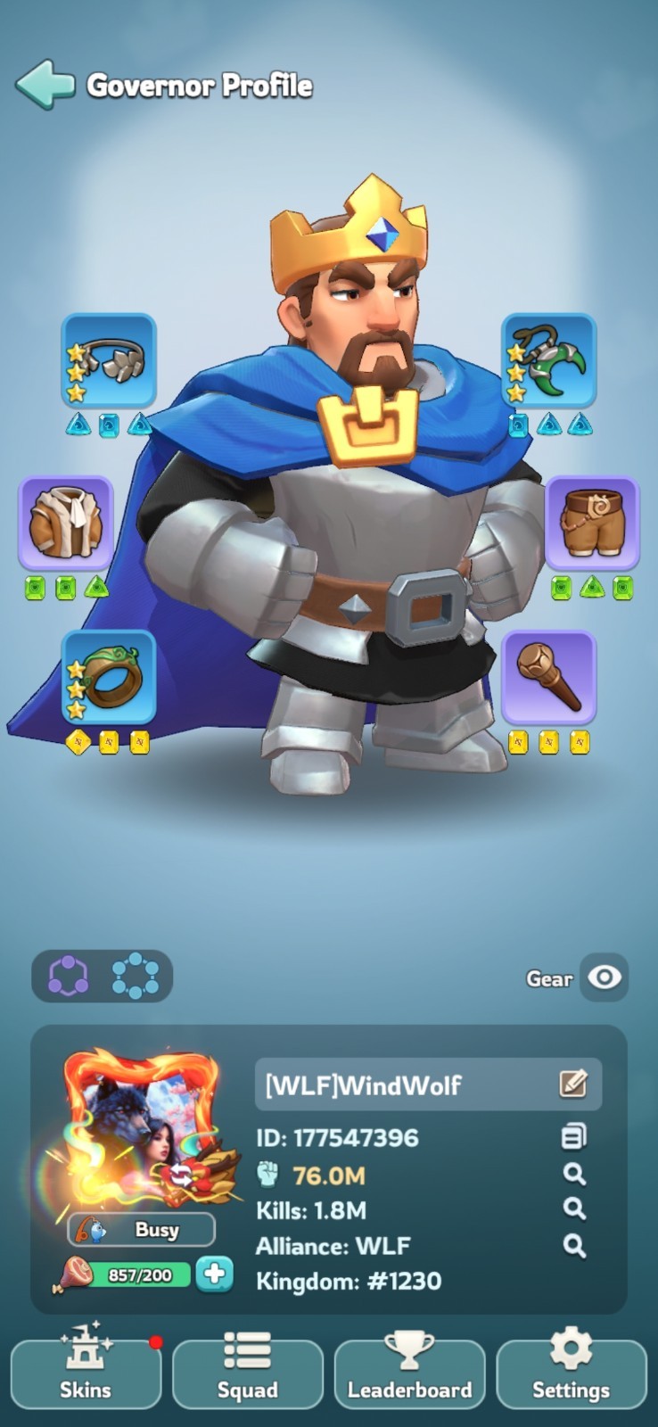 Kingshot Game Account Lvl 30 True Gold Lvl 2 With 82 Million Power VIP8