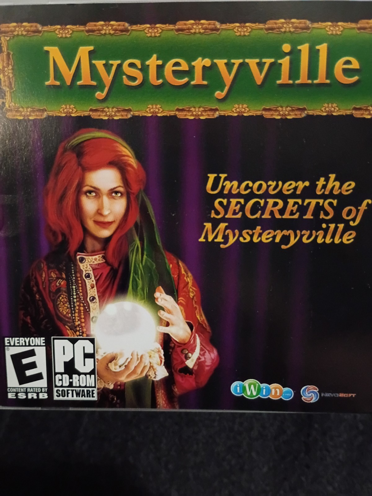 iWin Mysteryville for PC CD-ROM Game Disc – E (Everyone) Rating