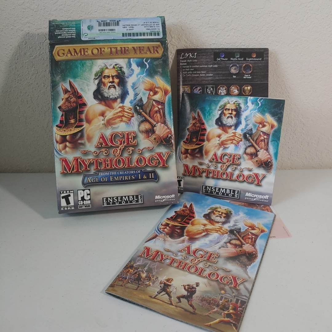 Lot Of 5 PC Games Age of Mythology, Titans Expansion Age Of Empires 3, Ghost Rec