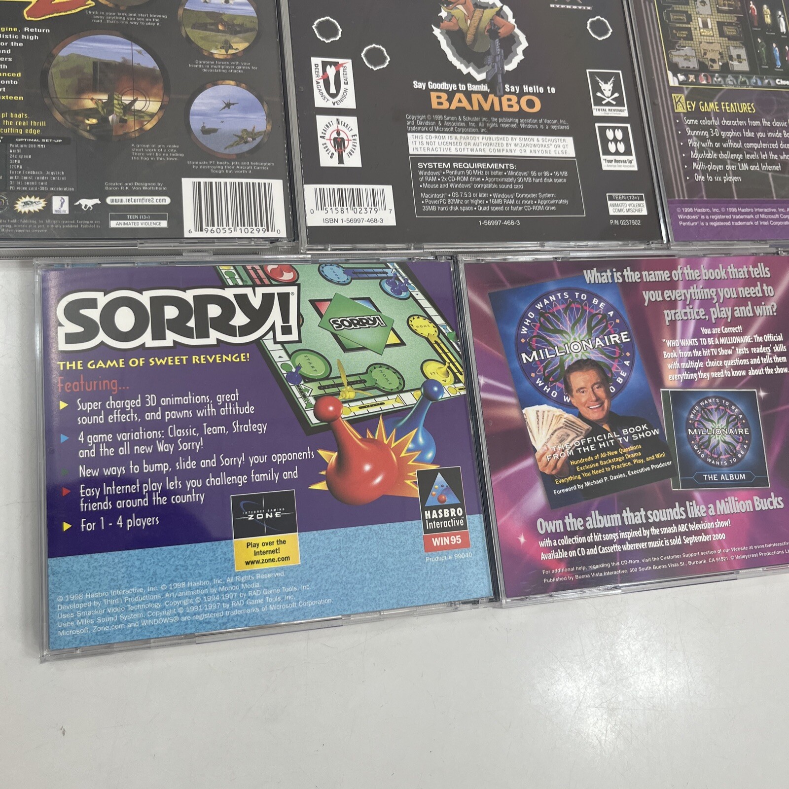 Vintage PC Lot Of Video Games Jewel Cases Various Titles Good Condition