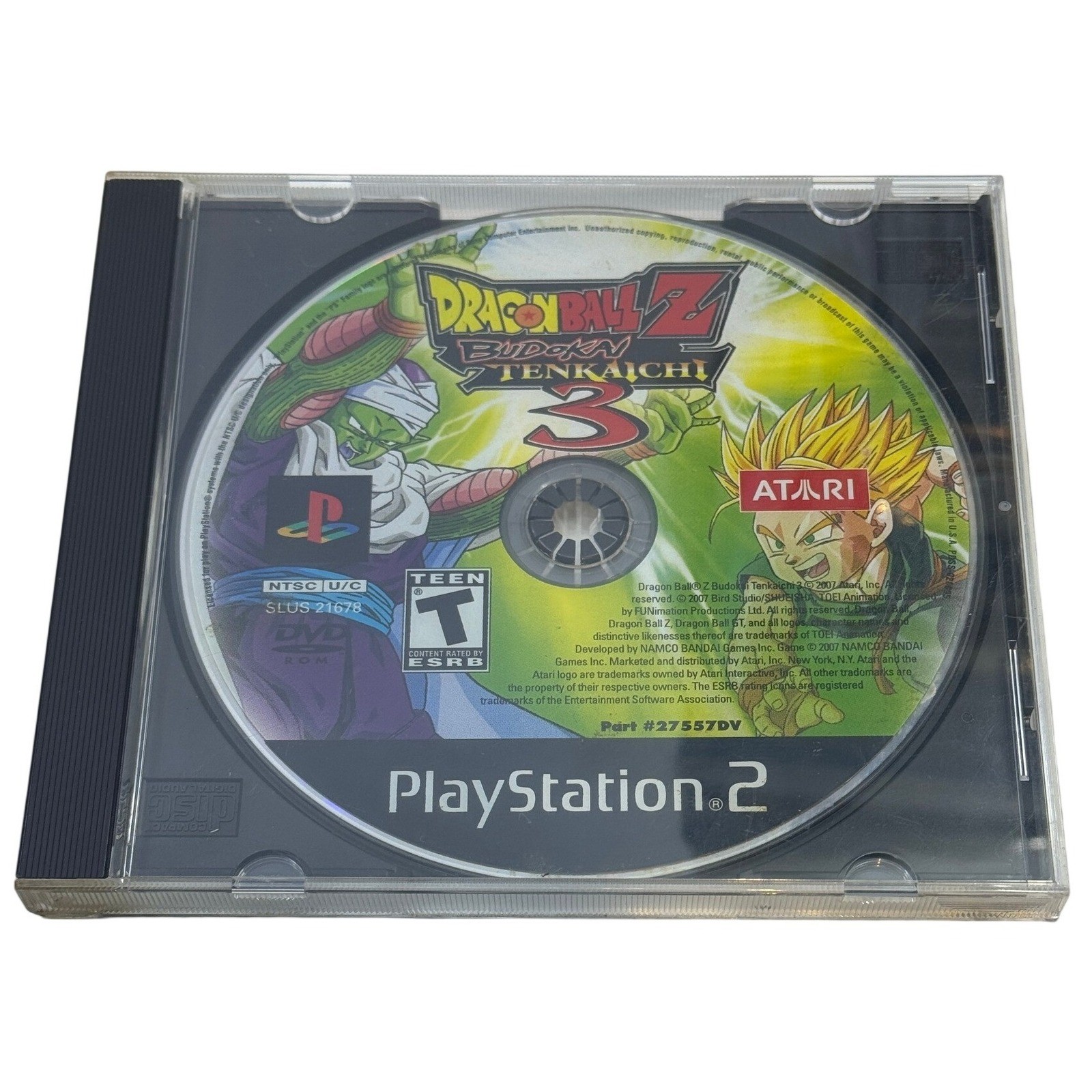 Dragon Ball Z Budokai Tenkaichi 3 PS2 PlayStation 2 SLUS 21678 Atari 2007