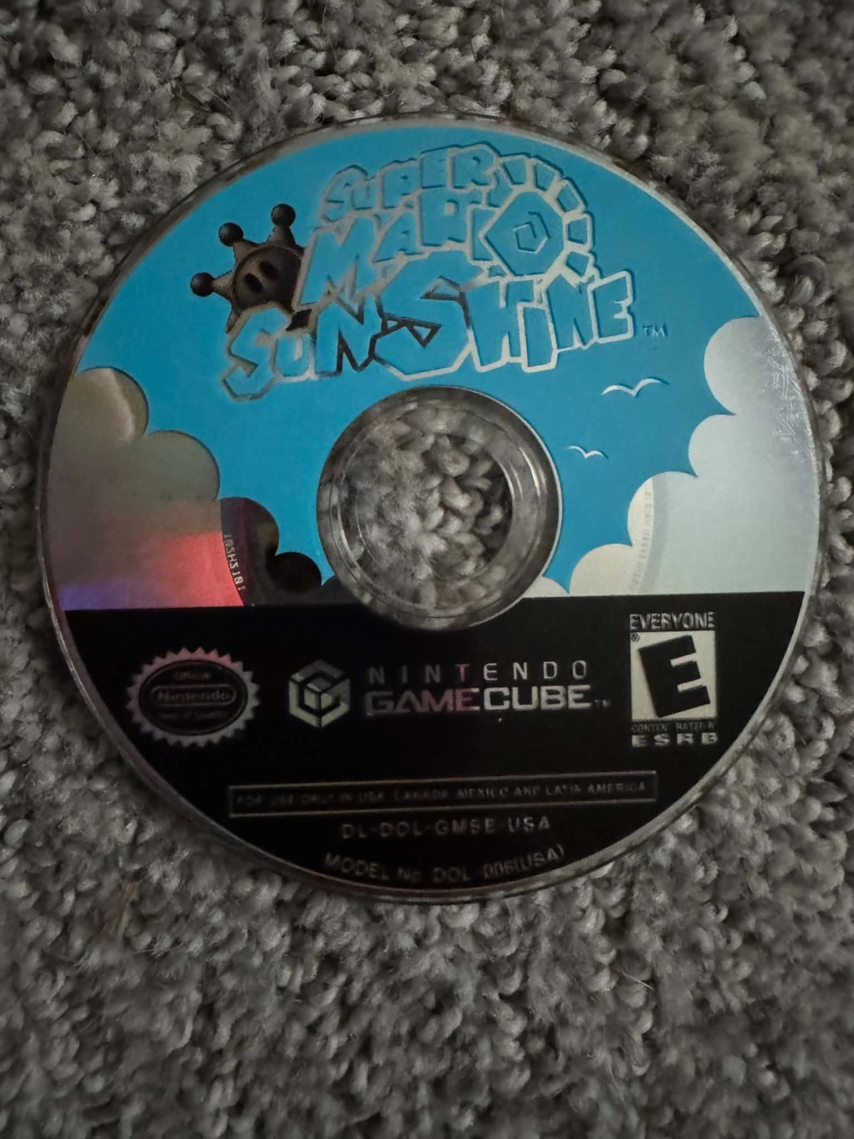 Super Mario Sunshine (Nintendo GameCube, 2002) Disc Only (TESTED AND WORKING)