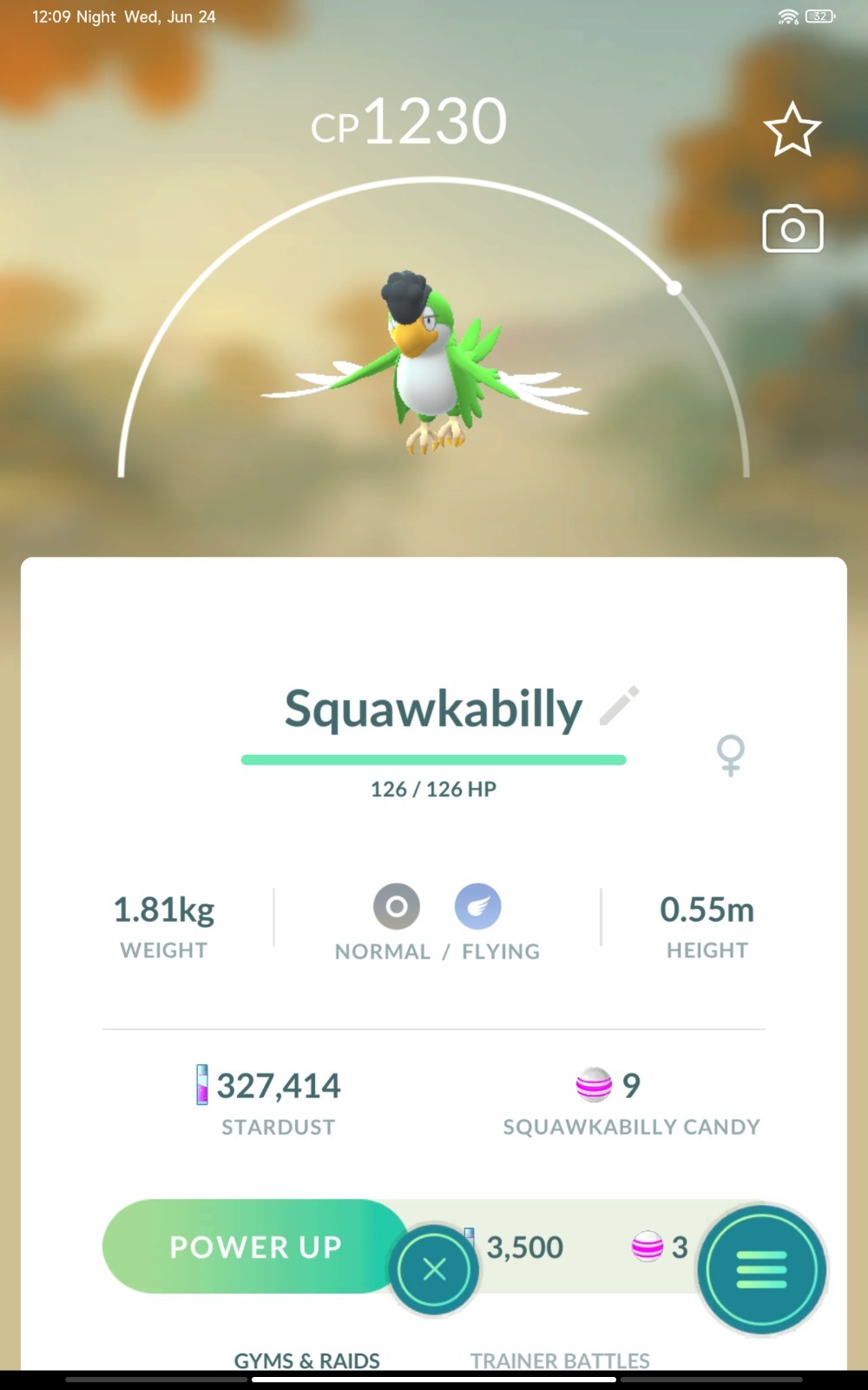 Pokémon Squawkabilly (Green-Blue-Yellow-White) #931 GO | Fast Delivery
