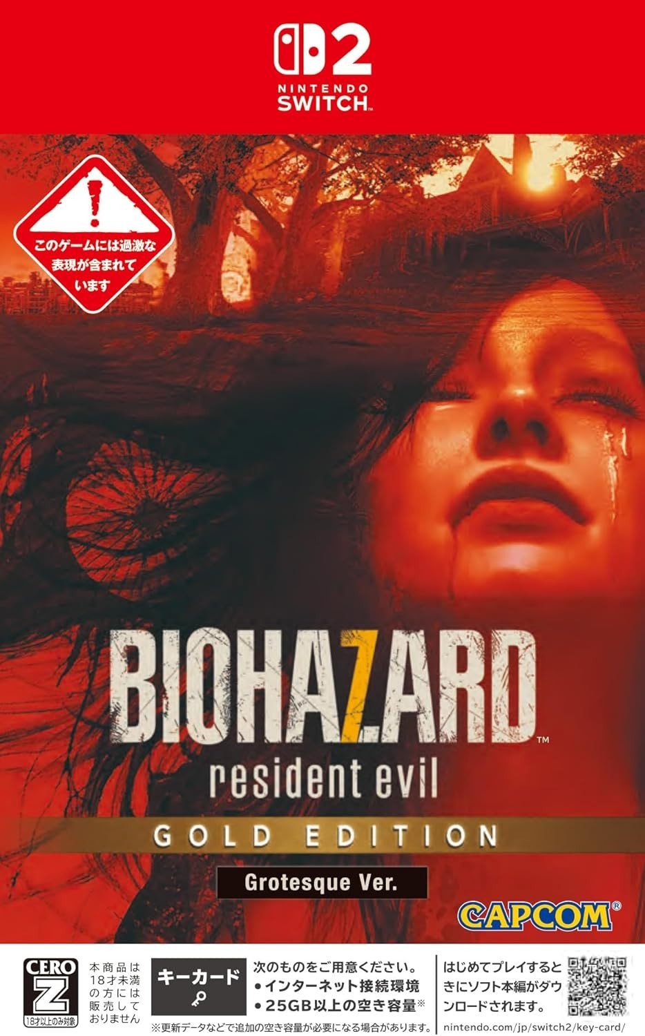 Biohazard 7 Resident Evil Gold Edition Nintendo Switch 2 Video Game R18 Capcom
