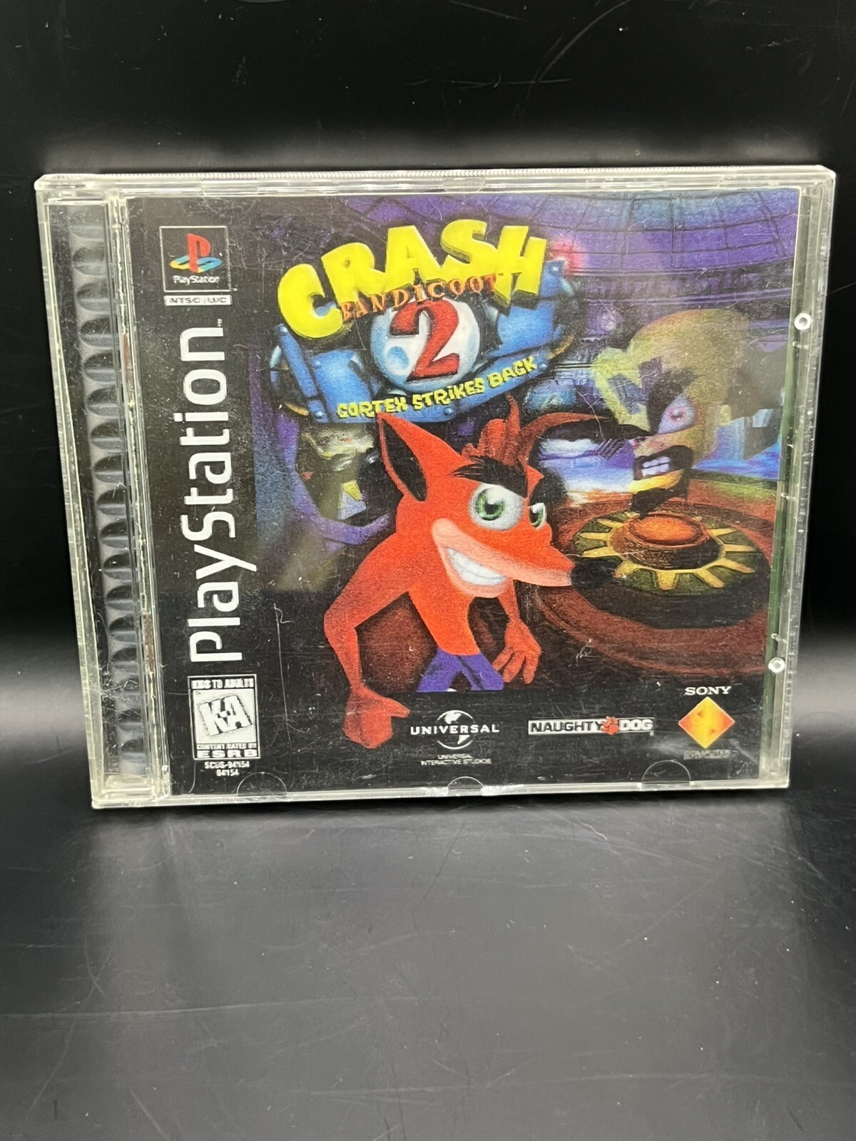 Crash Bandicoot 2 – Sony PlayStation 1 PS1 Black Holo Cover CIB Tested