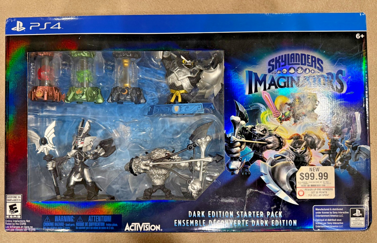 skylanders imaginators Dark edition ps4 box, NO GAME, starter pack