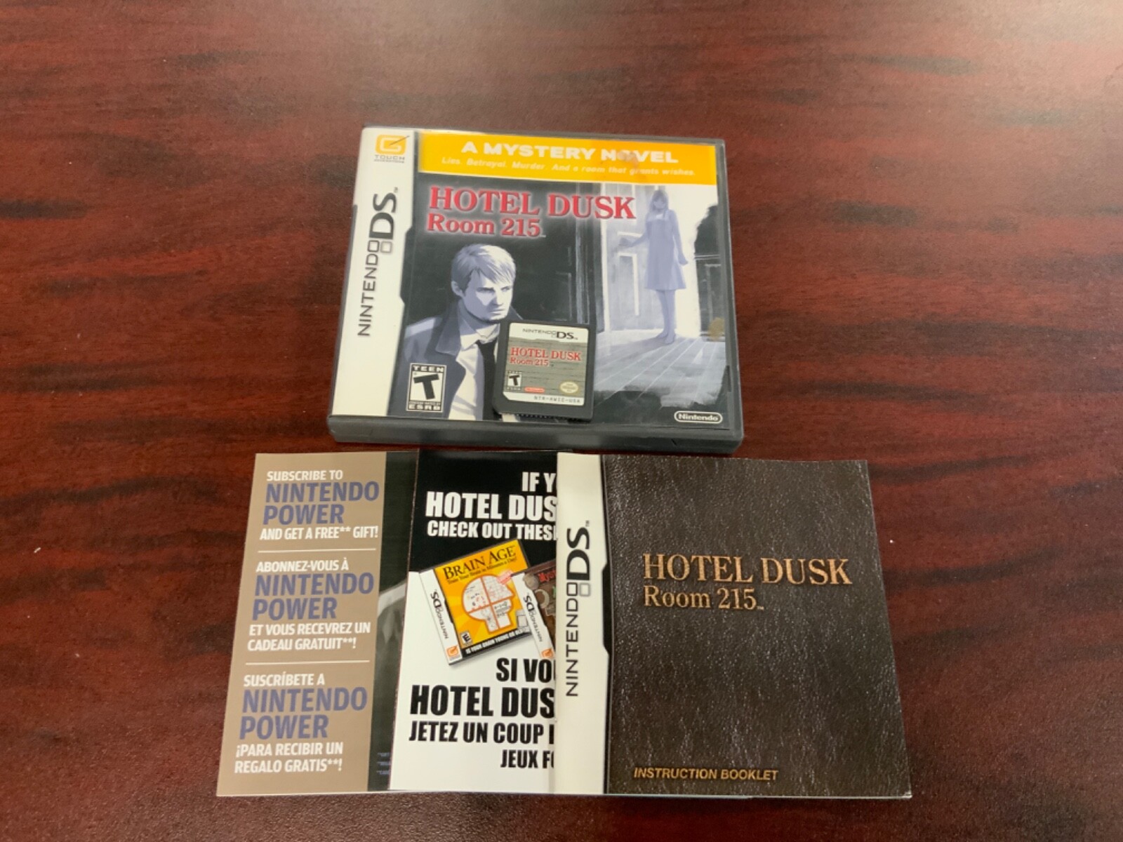 Hotel Dusk Room 215 Nintendo DS Complete in Box CIB Clean Free Ship