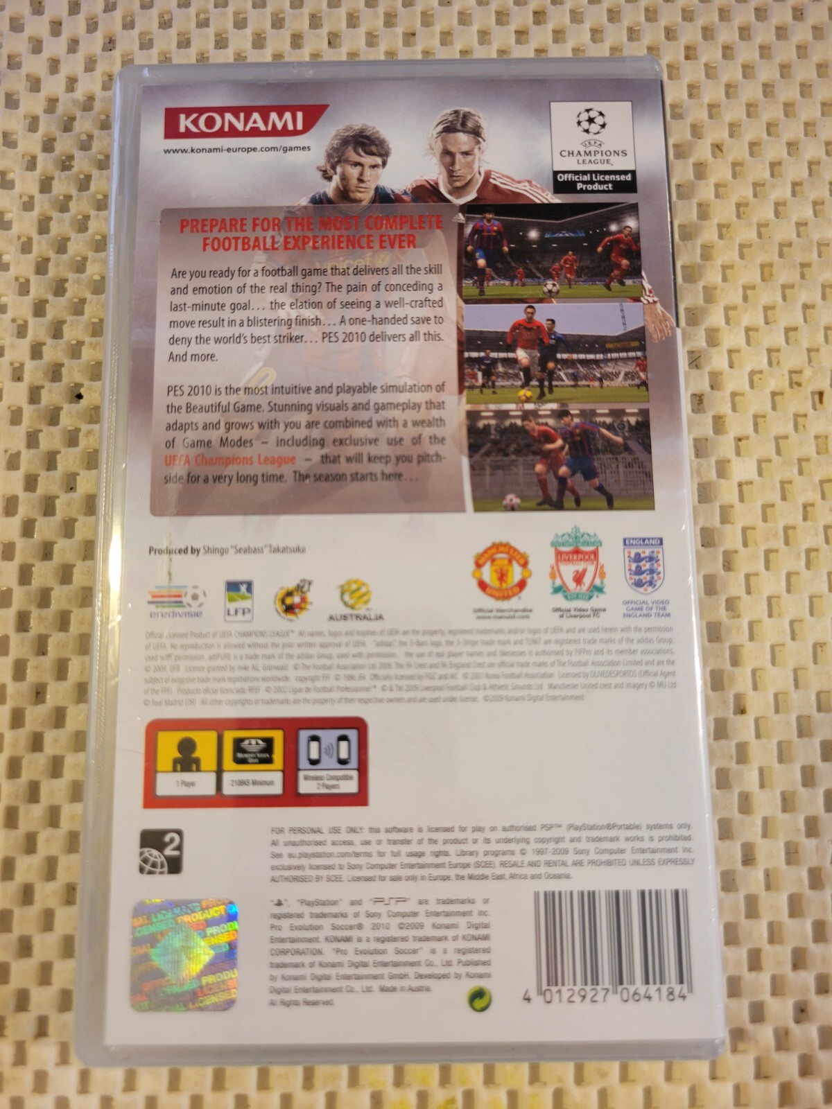 PES 2010 Pro Evolution Soccer Sony PSP PlayStation Portable NEW, Region Free