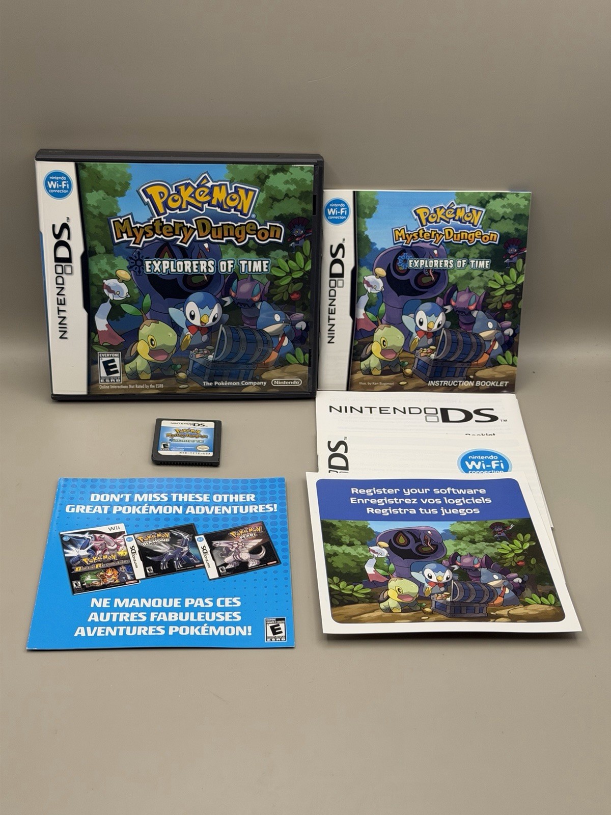 Pokemon Mystery Dungeon: Explorers of Time (Nintendo DS, 2008) CIB – Complete