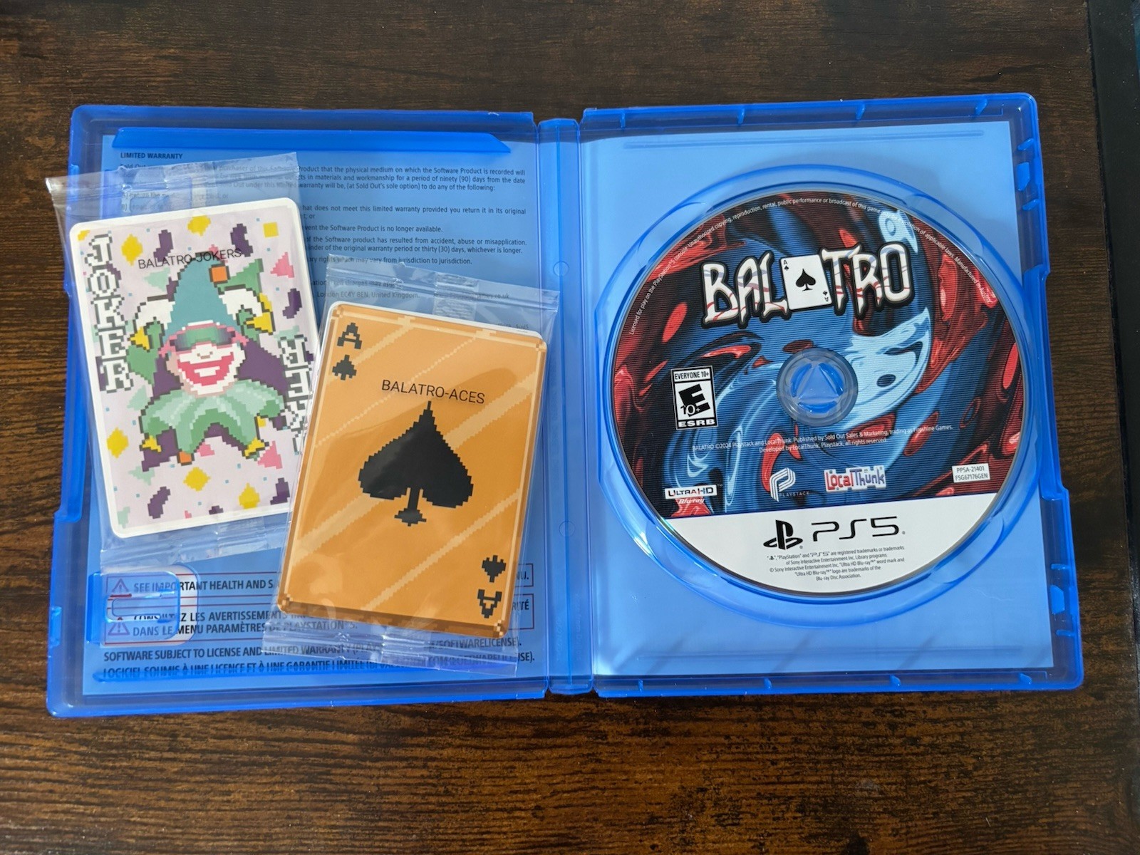 BALATRO: SPECIAL EDITION PlayStation 5 Video Game COMPLETE With Cards