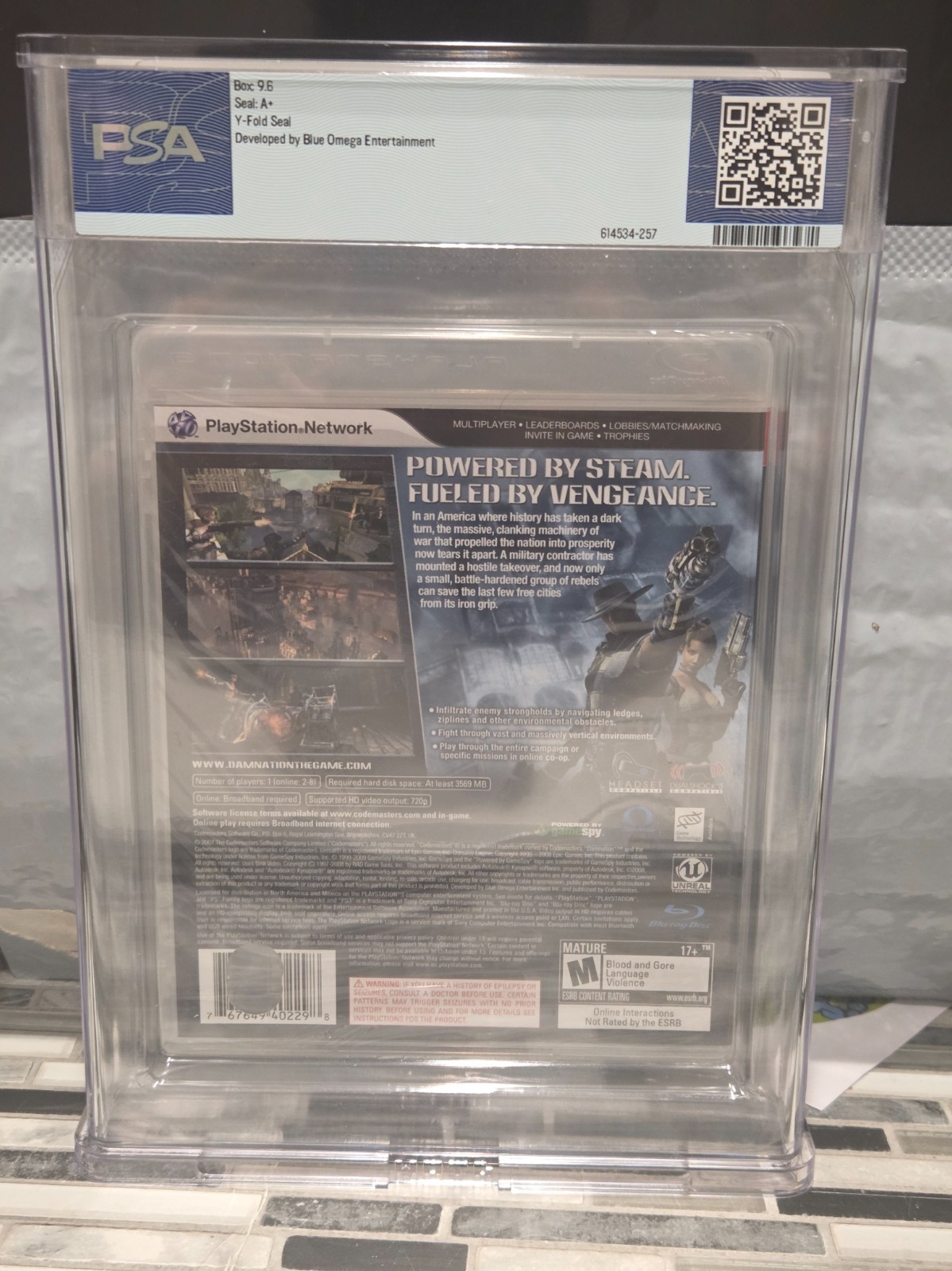 Damnation Sony PlayStation 3 PS3 Sealed New PSA 9.6 A+