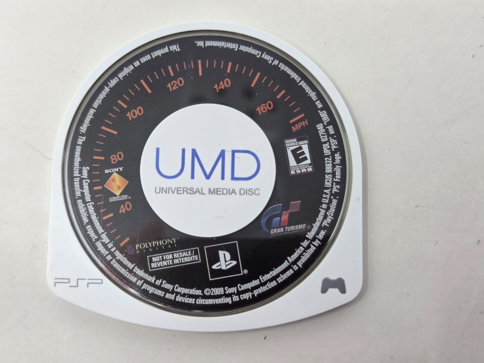 GRAN TURISMO FOR SONY PSP PLAYSTATION PORTABLE DISC ONLY TESTED AND WORKING