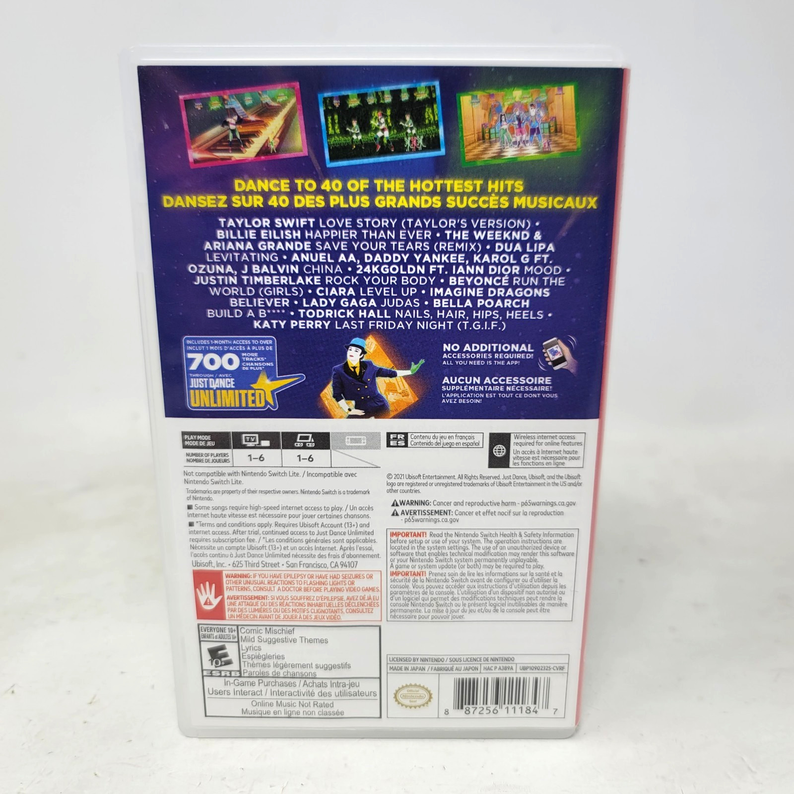 Just Dance 2022 Standard Edition (Nintendo Switch) Complete Tested Working