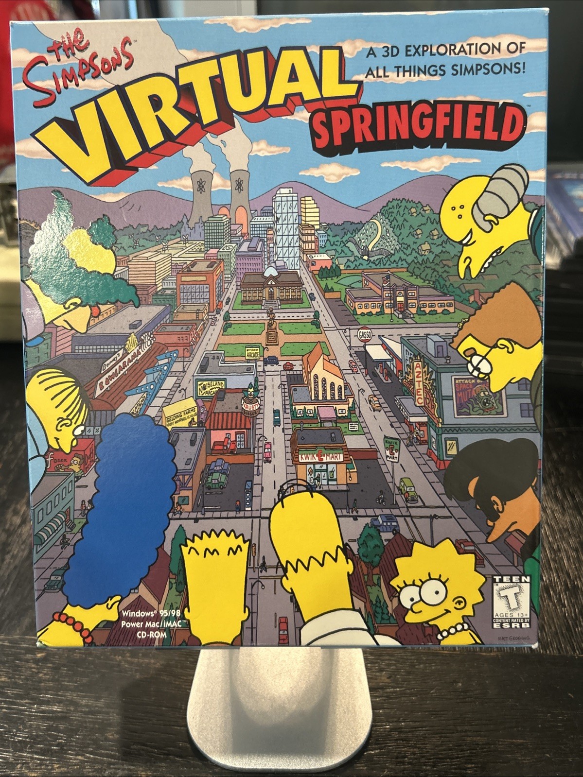 1997 The Simpsons Virtual Springfield PC Game 3D Exploring Windows 95
