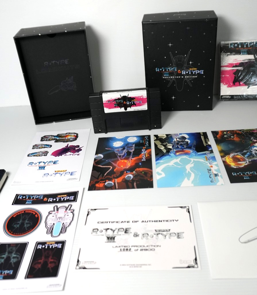 R-Type III 3 & Super R-Type Collector’s Edition SNES Retro-Bit Mint Complete CIB