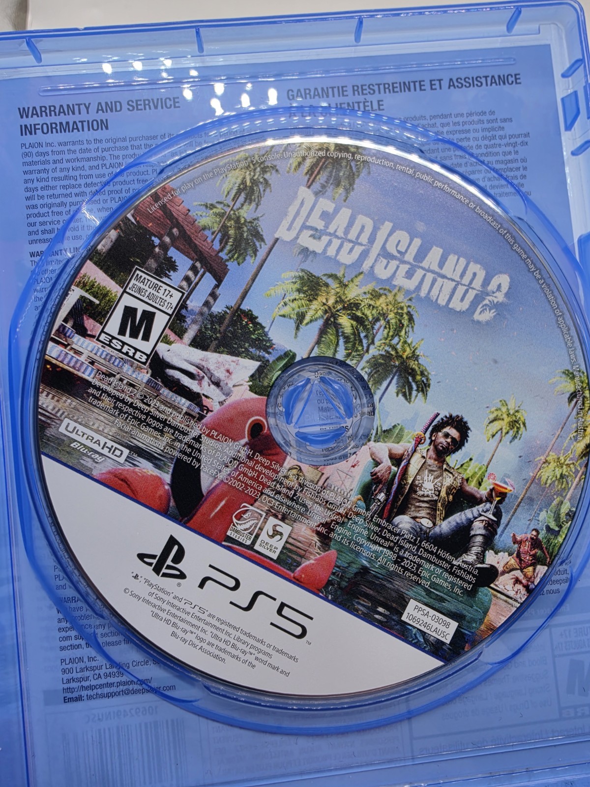 Dead Island 2 PS5 Sony PlayStation 5 Complete Mint Tested Working Ps5