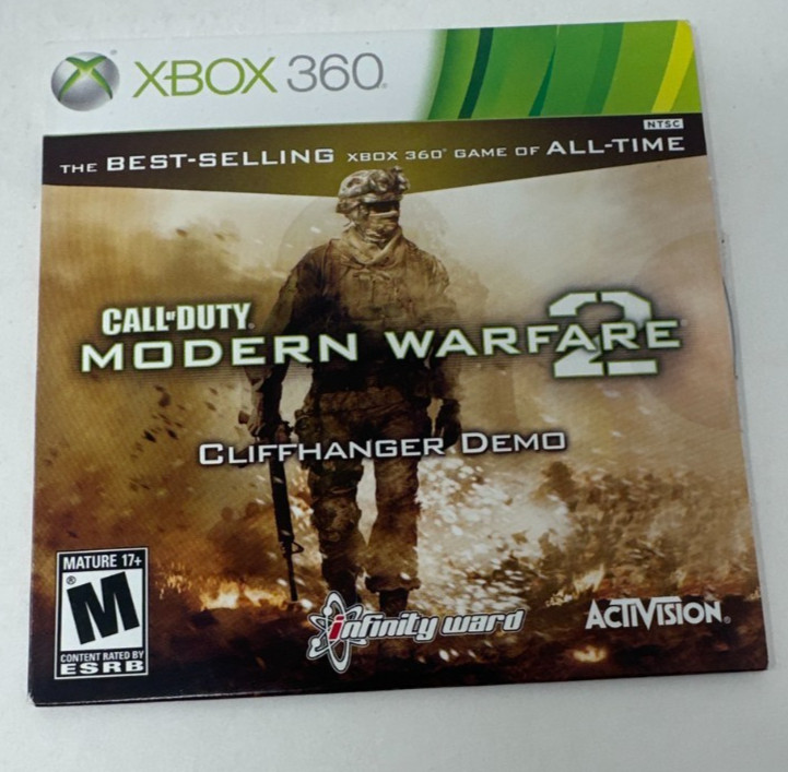 Call of Duty Modern Warfare 2 CliffHanger Demo Xbox 360 New & Factory Sealed!