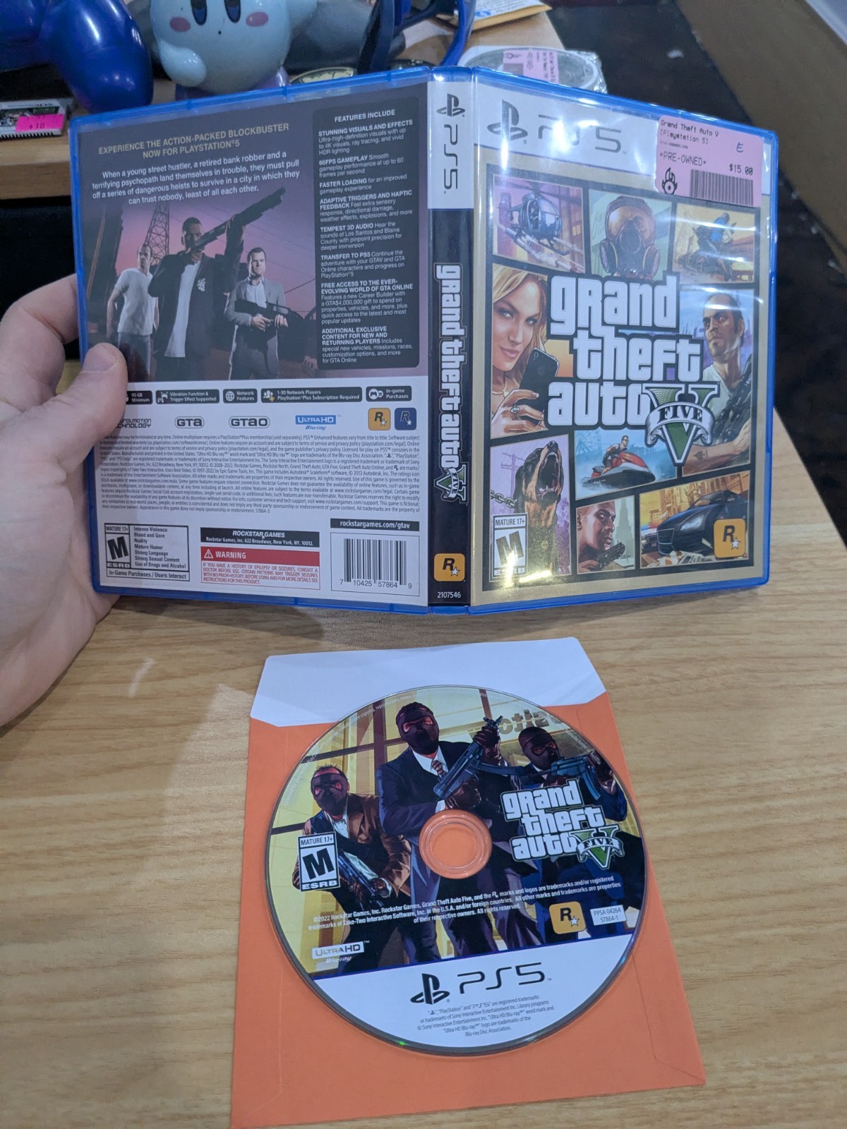 W1 Grand Theft Auto V Standard Edition (Sony PlayStation 5, 2022)