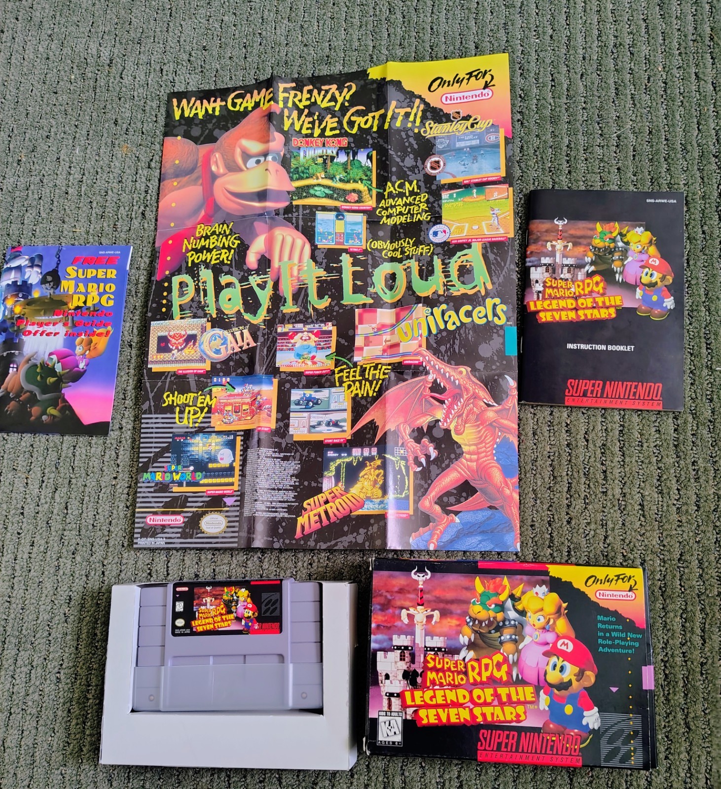 Super Mario RPG Legend of the Seven Stars Super Nintendo SNES CIB