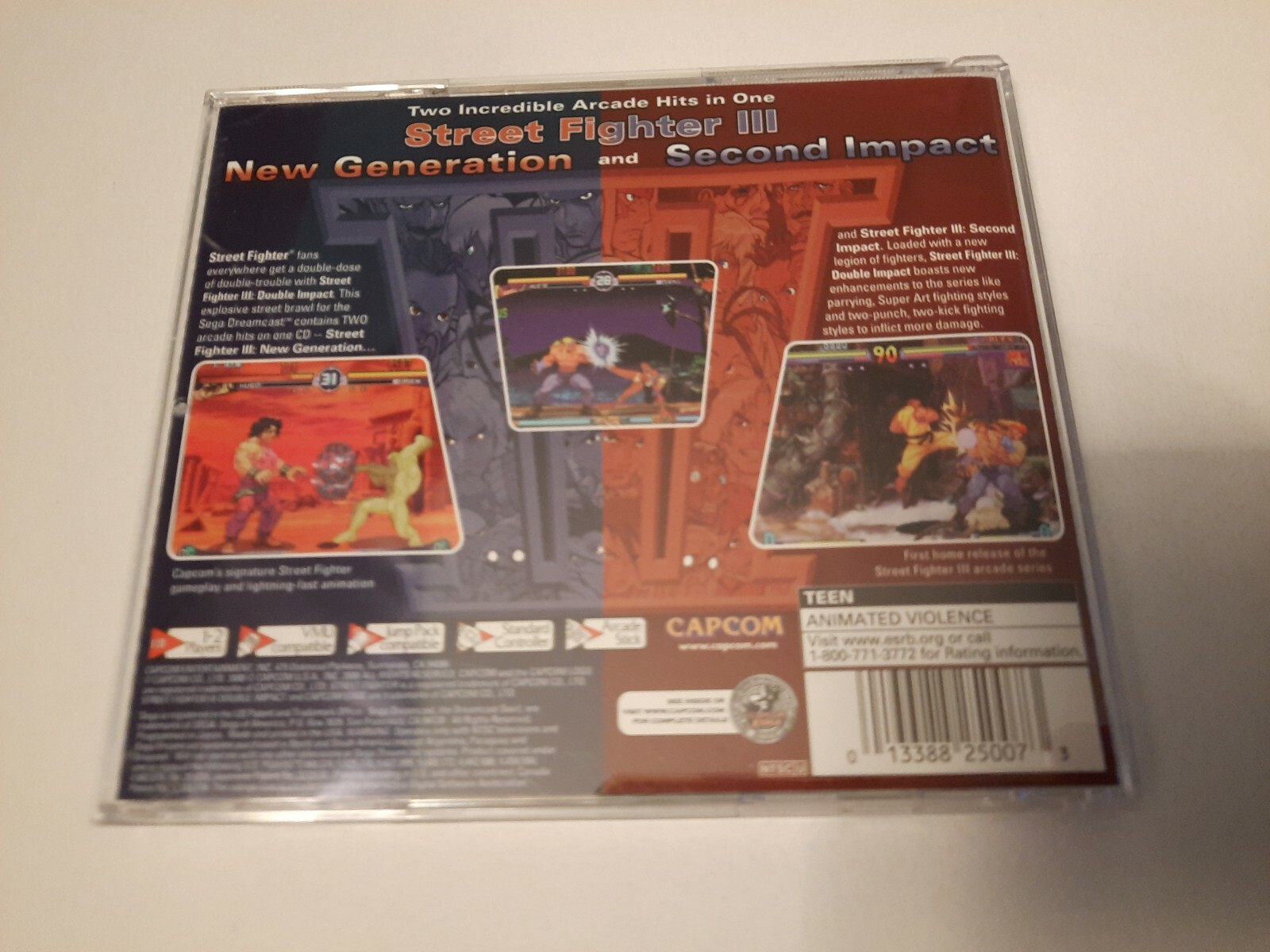 Street Fighter III Double Impact(Sega Dreamcast,2000)VG condition U.S Buyer only